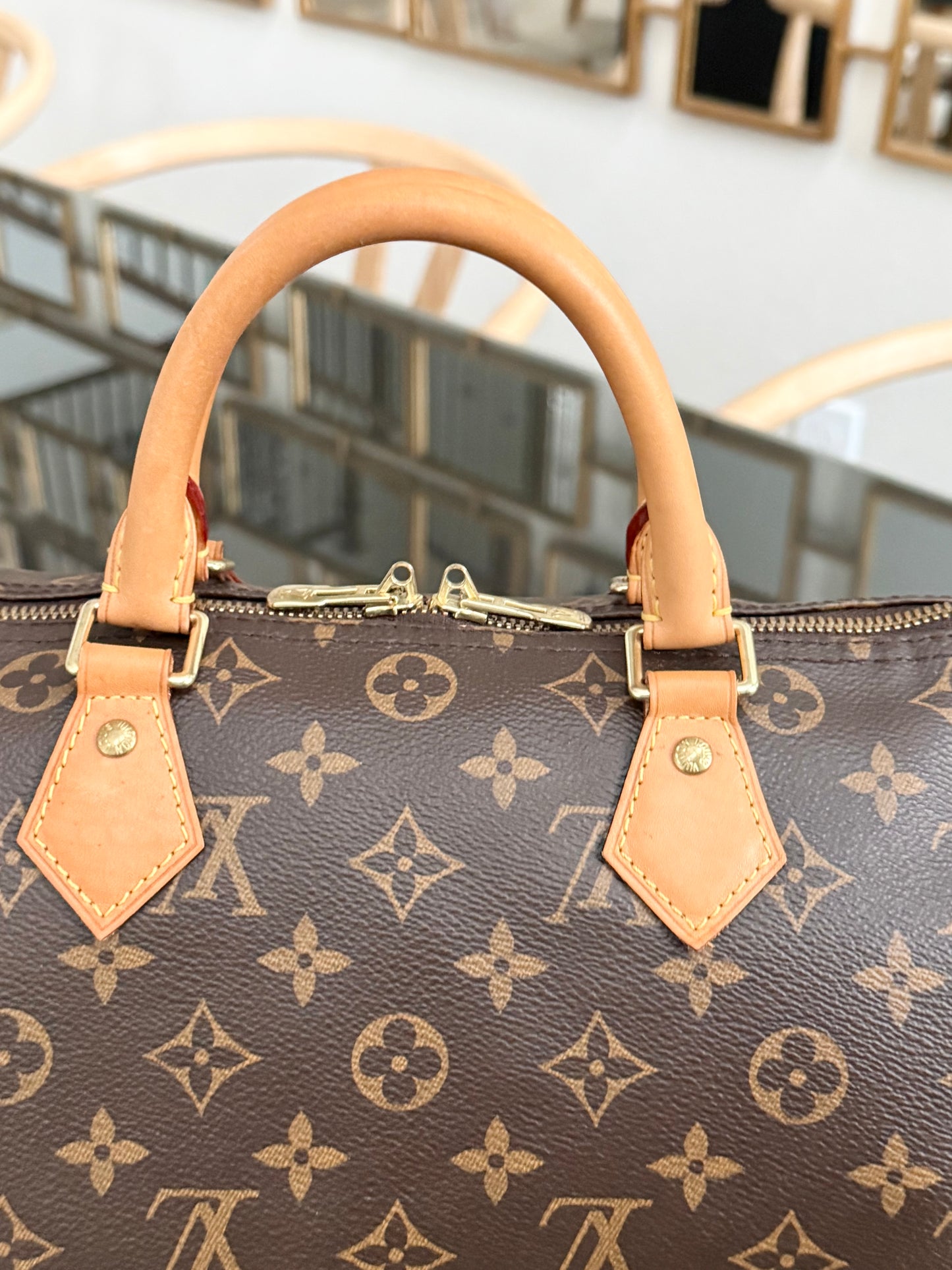 Speedy 30 Bandoulier in Monogram with 🔐 lock, Key and Dustbag -🗓️ Year: 2017