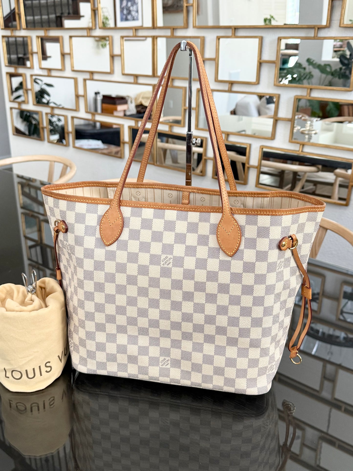 Neverfull MM Azur iwith Dustbag and Insert Organizer-🗓️ Year: 2011