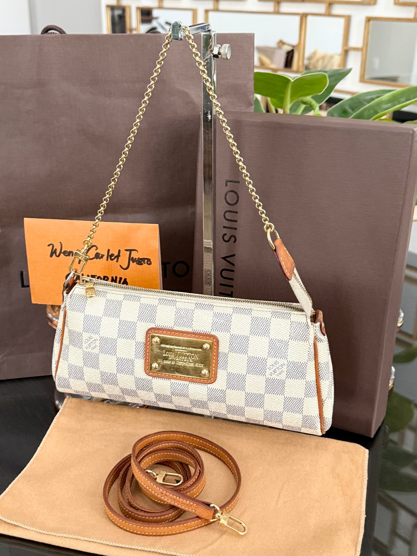 Eva Clutch in Azur with Dustbag , box and Paper bag-🗓️ Year: 2011