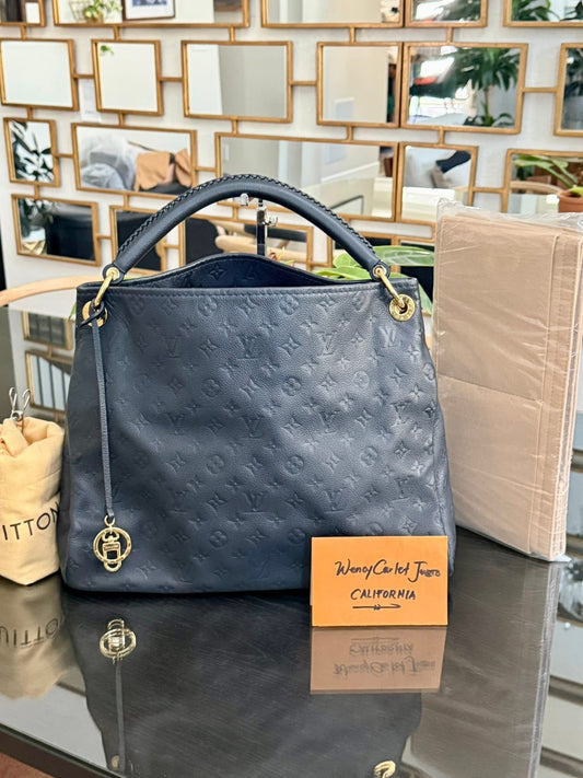 Artsy MM Empriente in Black/ Dark Blue with Dustbag and Insert Organizer 📅 Year: 2012