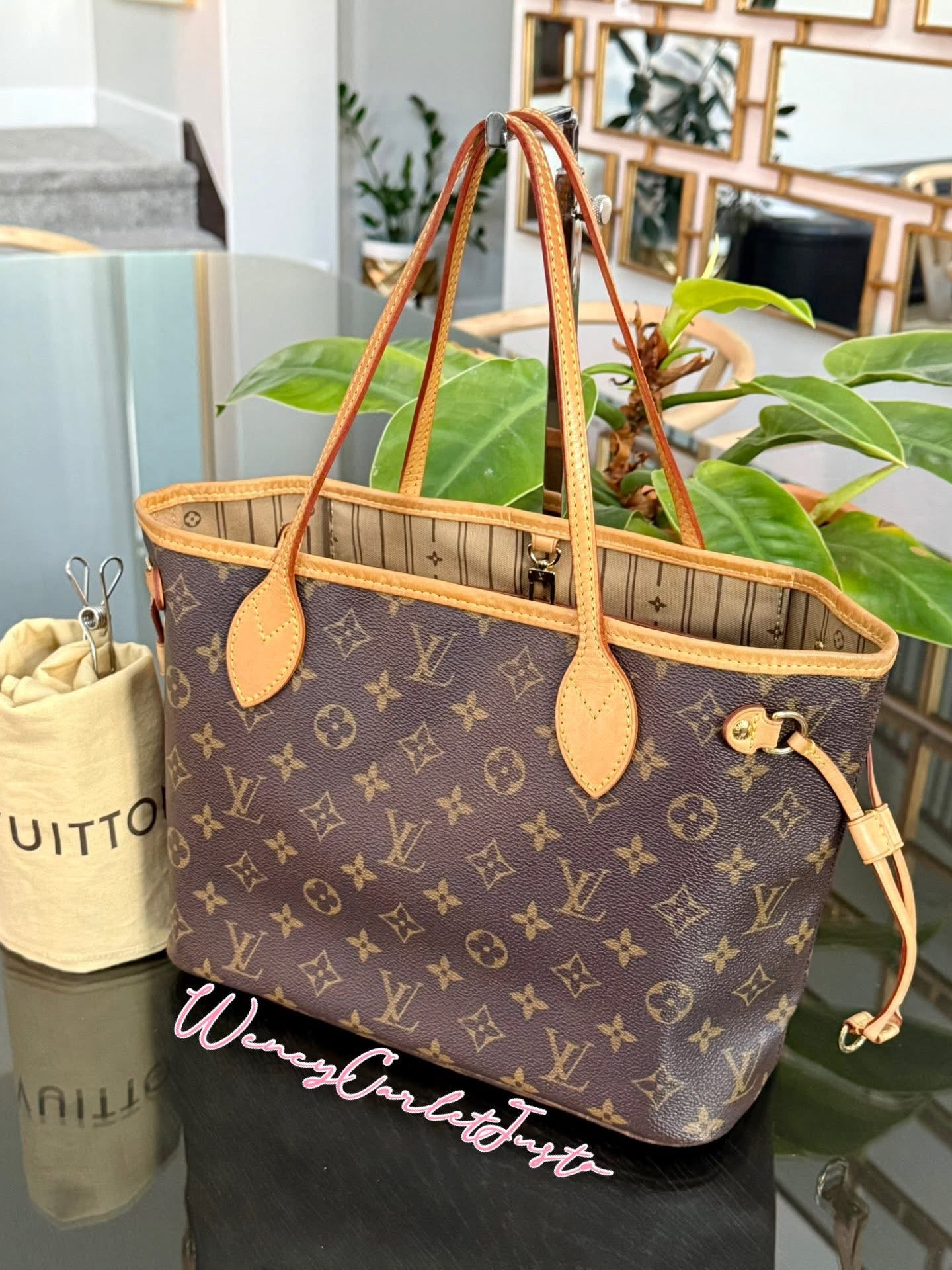 Neverfull PM in Monogram with Dustbag and Insert Organizer 🗓️ Year: 2007