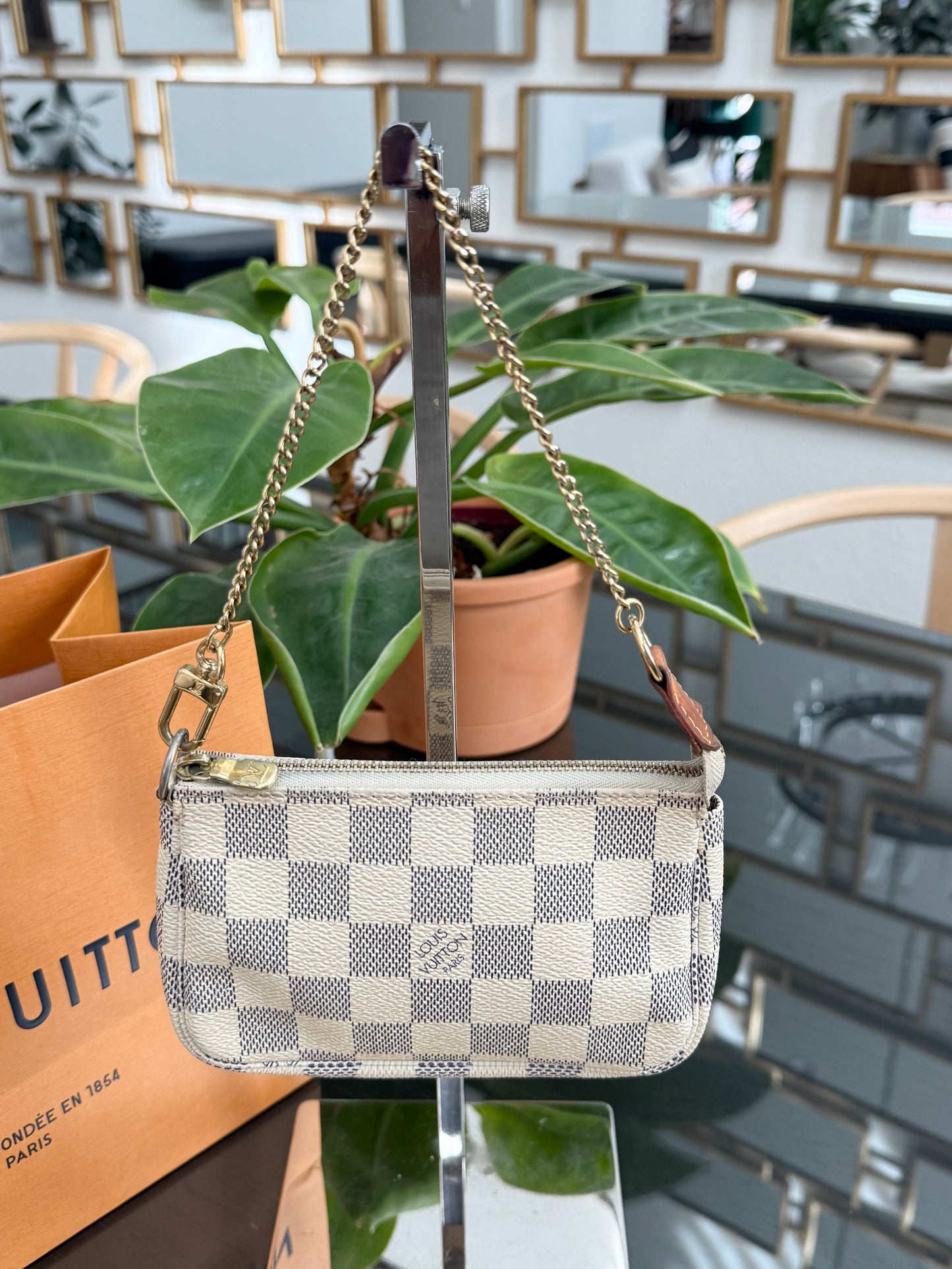 Mini Pochette Accessories Azur with Dustbag and Paper bag -🗓️ Year: 2016