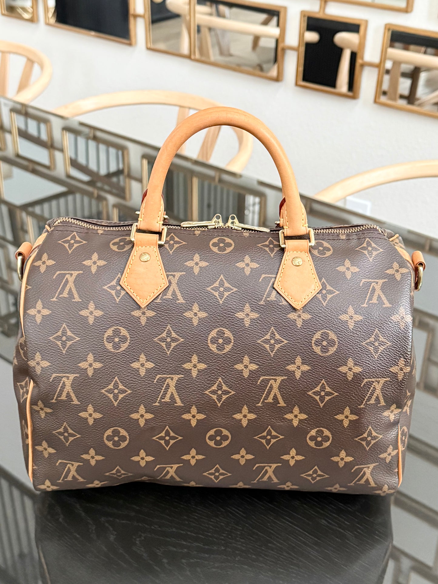 Speedy 30 Bandoulier in Monogram with 🔐 lock, Key and Dustbag -🗓️ Year: 2017