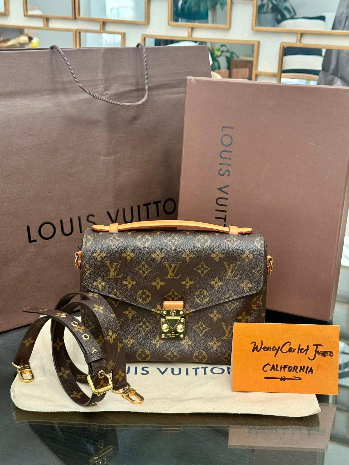 Pochette Metis in Monogram with Original Strap, Box, Dustbag and Paper bag 🗓️ Year 2017