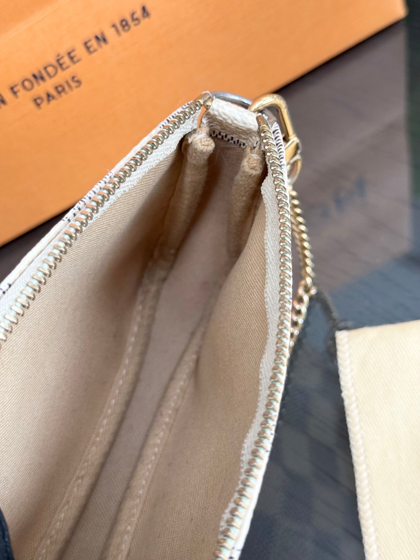 Mini Pochette Accessories Azur with Dustbag and Paper bag -🗓️ Year: 2016