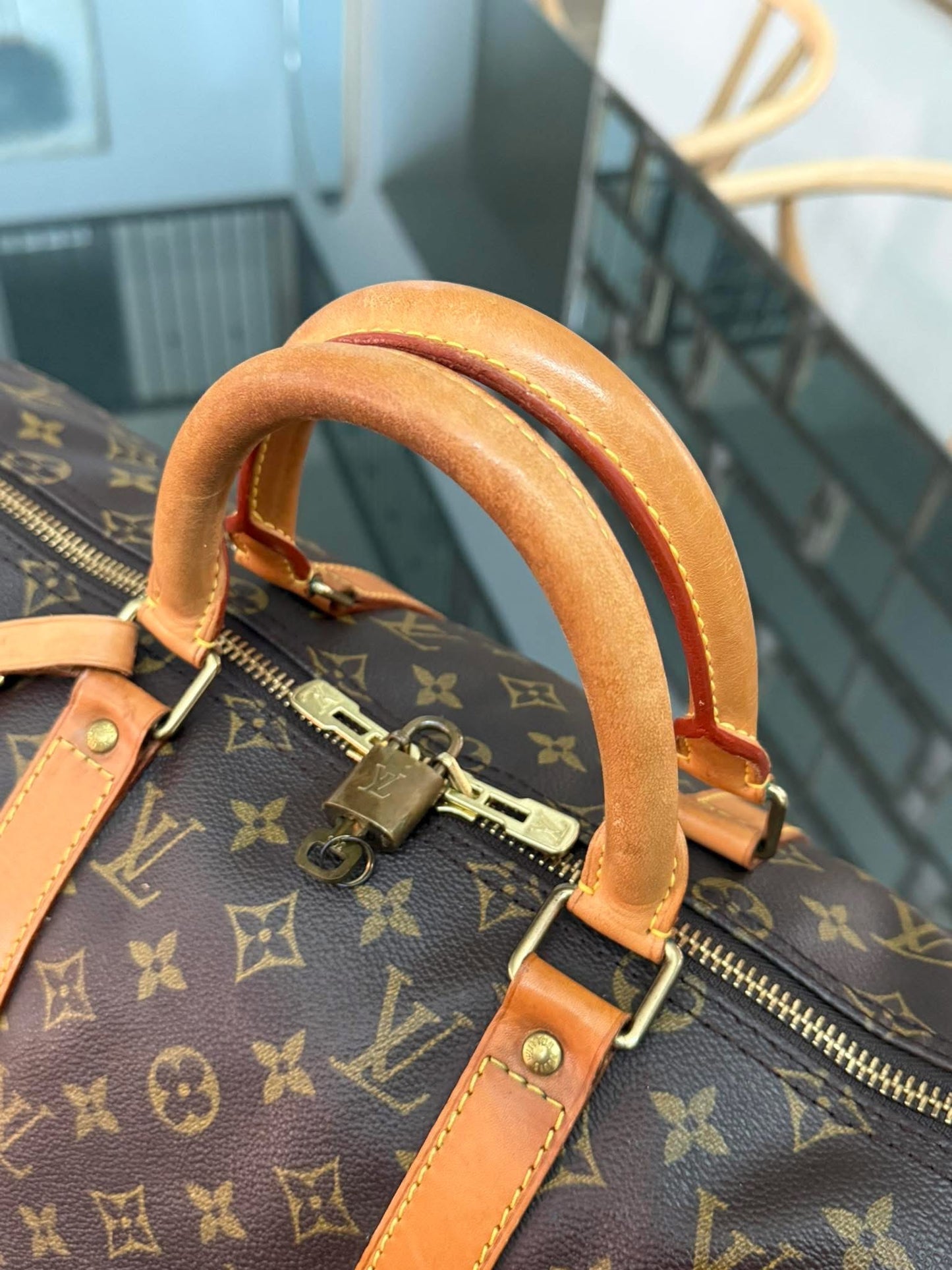 Keepall 50 Bandoulier with Original Strap, 🔐 Lock, Key , Poignet and Luggage Tag 📅 Year: 1993