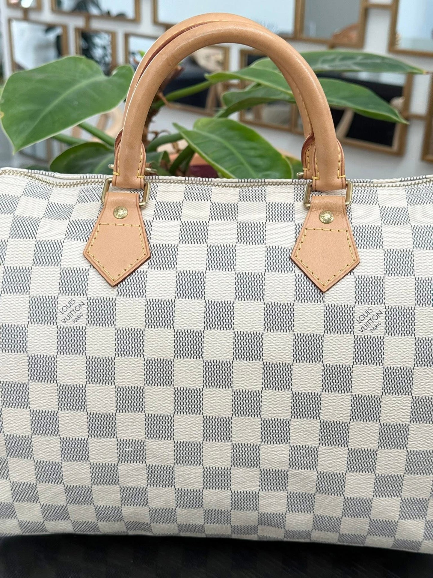 Speedy 30 in Damier Azur with lock 🔐 key, Dustbag and Insert Organizer -🗓️ Year 2012
