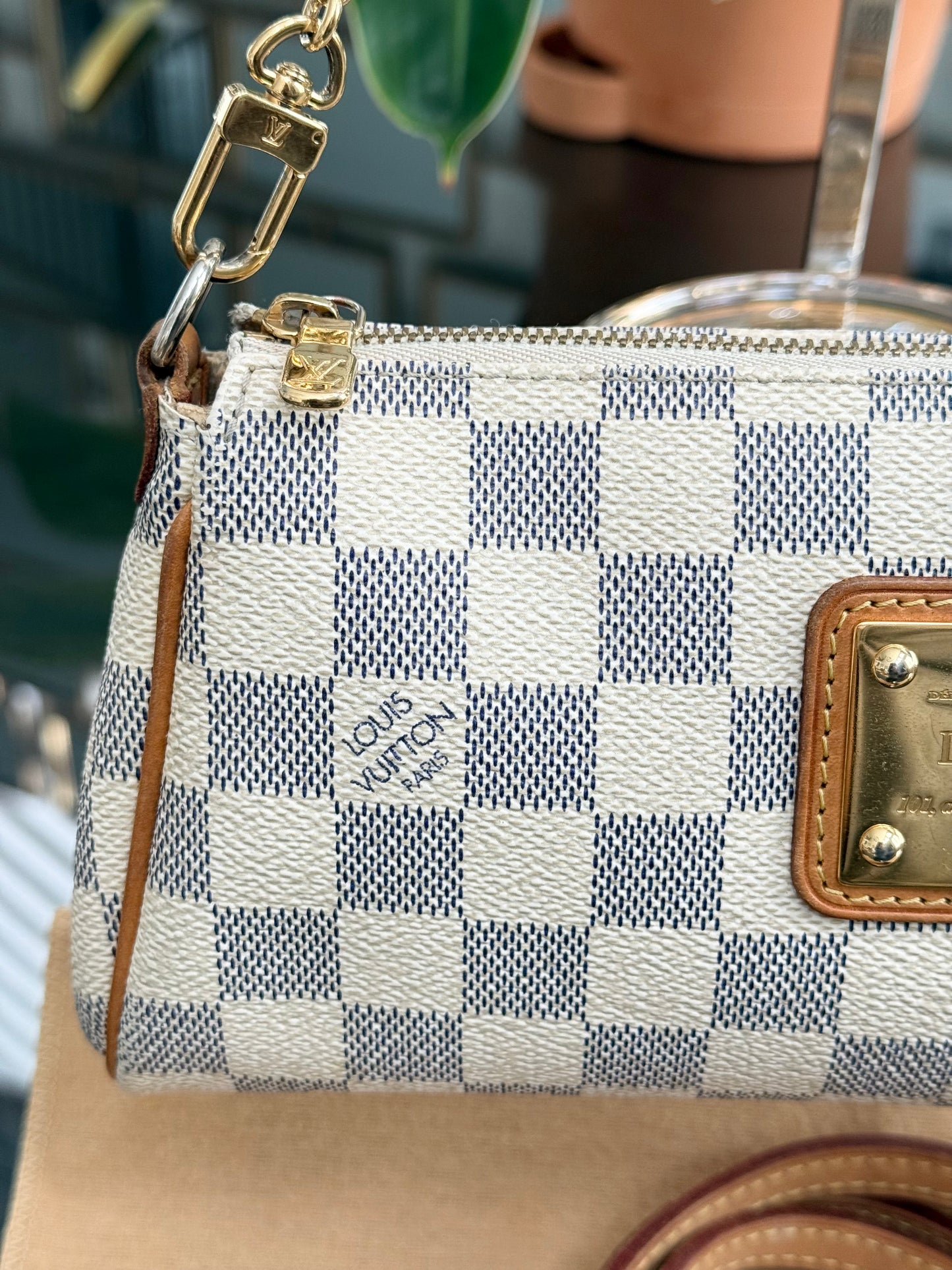 Eva Clutch in Azur with Original Strap,Box Dustbag and Insert Organizer 🗓️ Year: 2011