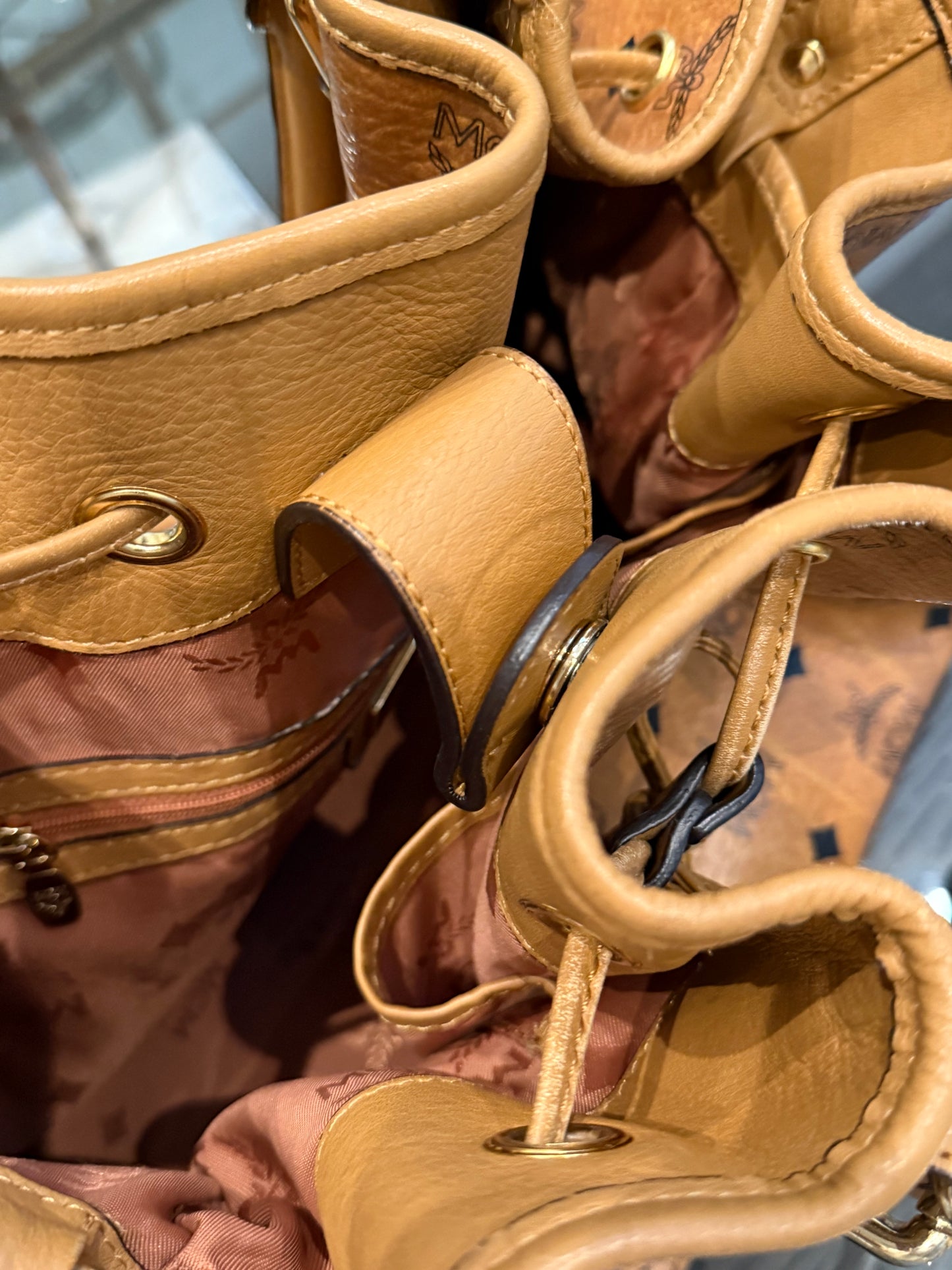 MCM Bucket Bag (No Strap)