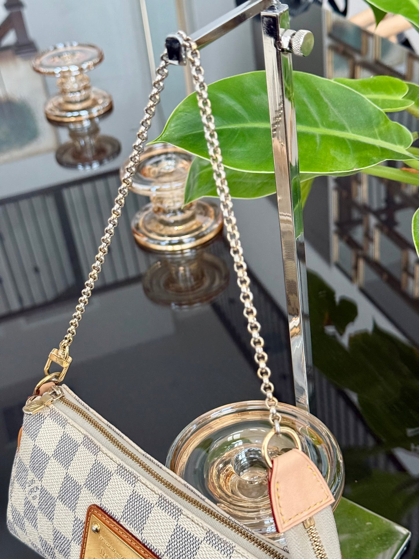 Eva Clutch in Azur with Dustbag , box and Paper bag🗓️ Year: 2011