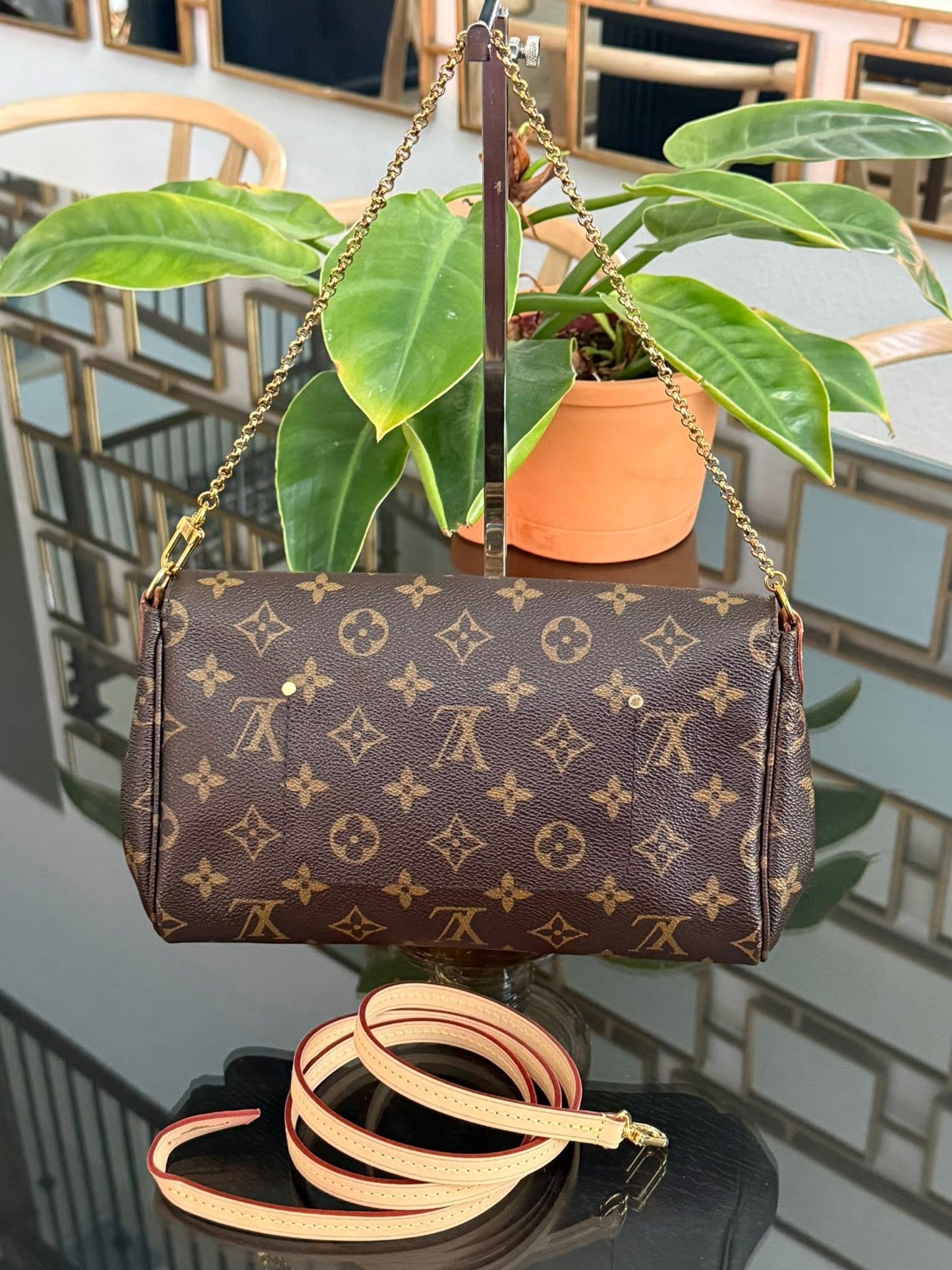 Favorite MM in Monogram with Brandnew Strap, Insert Organizer, Dustbag, Box and Paper bag 🗓️ Year: 2015