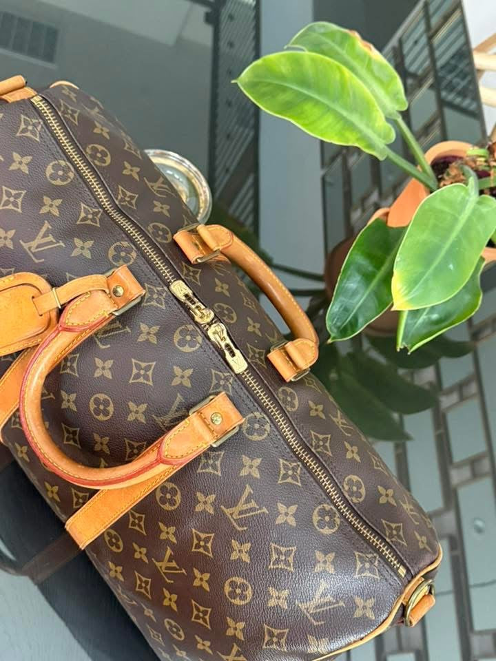 Keepall 45 Bandoulier with Original Strap , Luggage Tag and Poignet 📅 Year: 1989