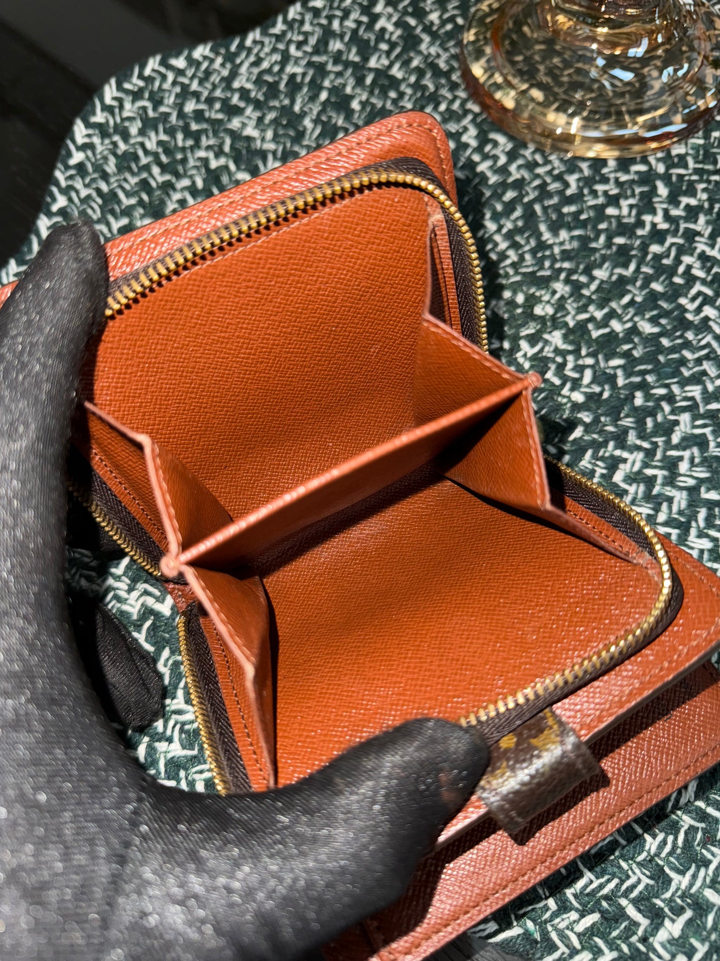 Monogram Zip Around Compact Wallet 🗓️ Year: 2000