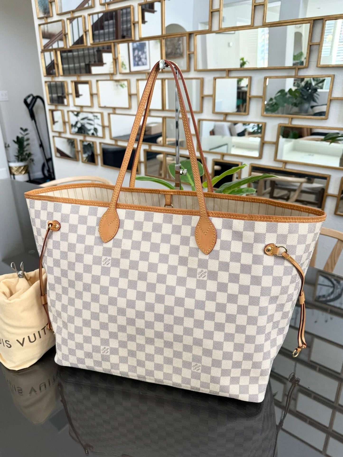 Neverfull GM in Azur with Dustbag Insert Organizer 🗓️ Year: 2012