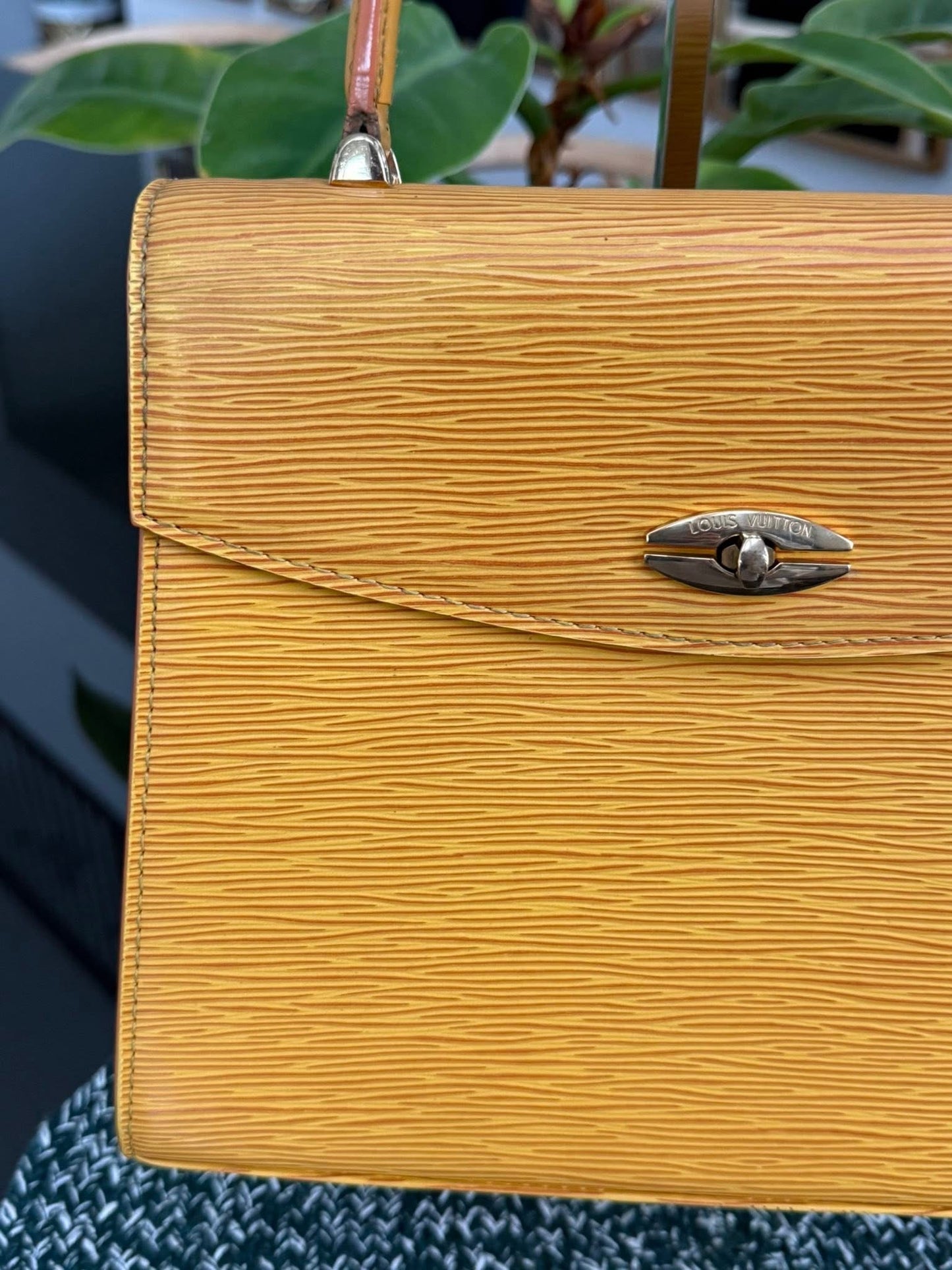 Epi Malesherbes Handbag in Tassil Yellow 🗓️ Year: 1995