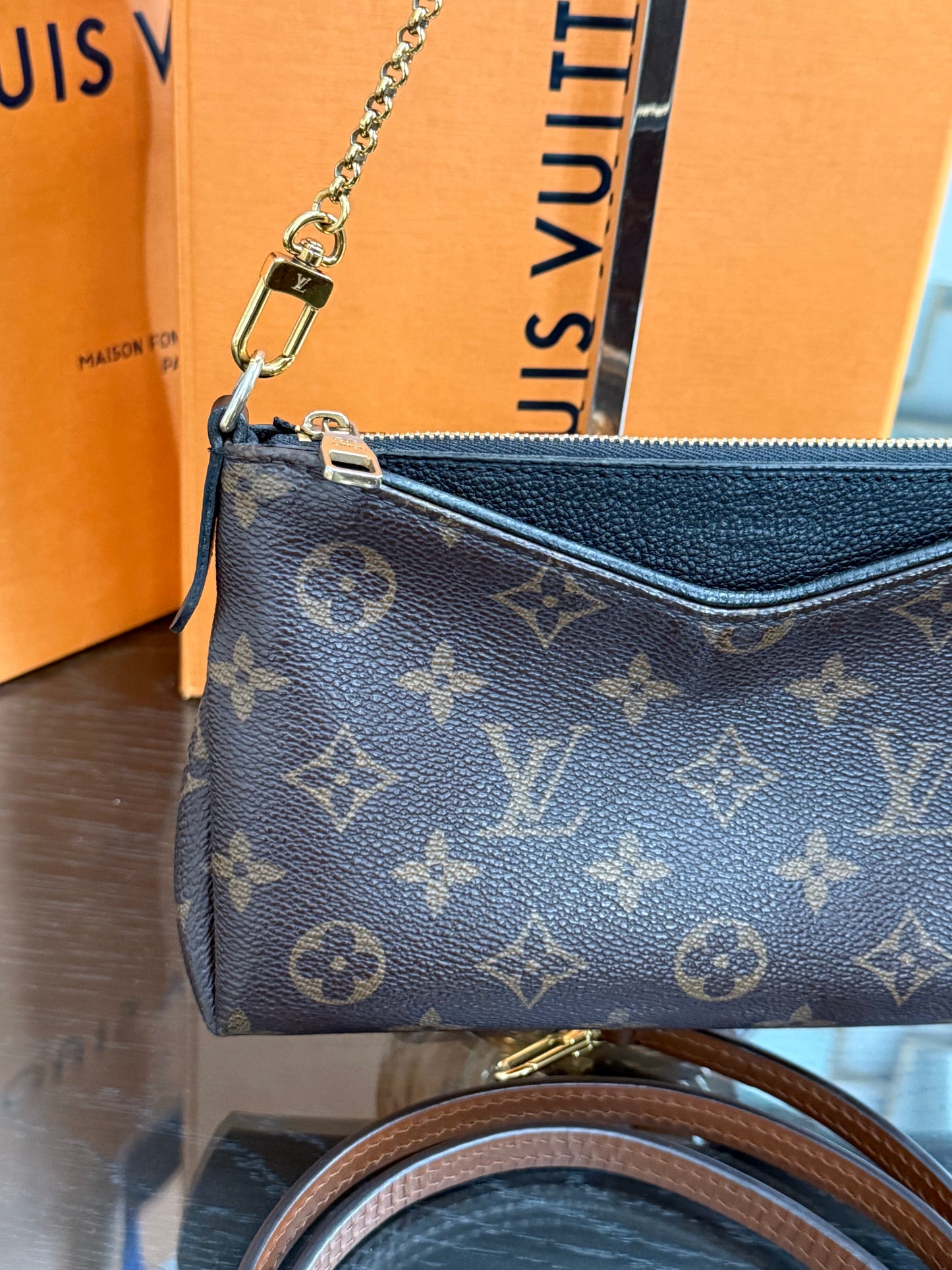 Pallas Clutch w/ Box , Receipt, and Paper bag-Year: 2017
