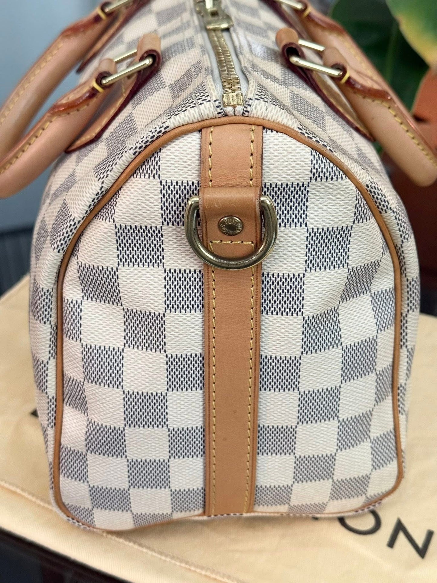 Speedy 25 Bandoulier in Azur with Original Strap, Dustbag and Insert Organizer -🗓️ Year: 2013