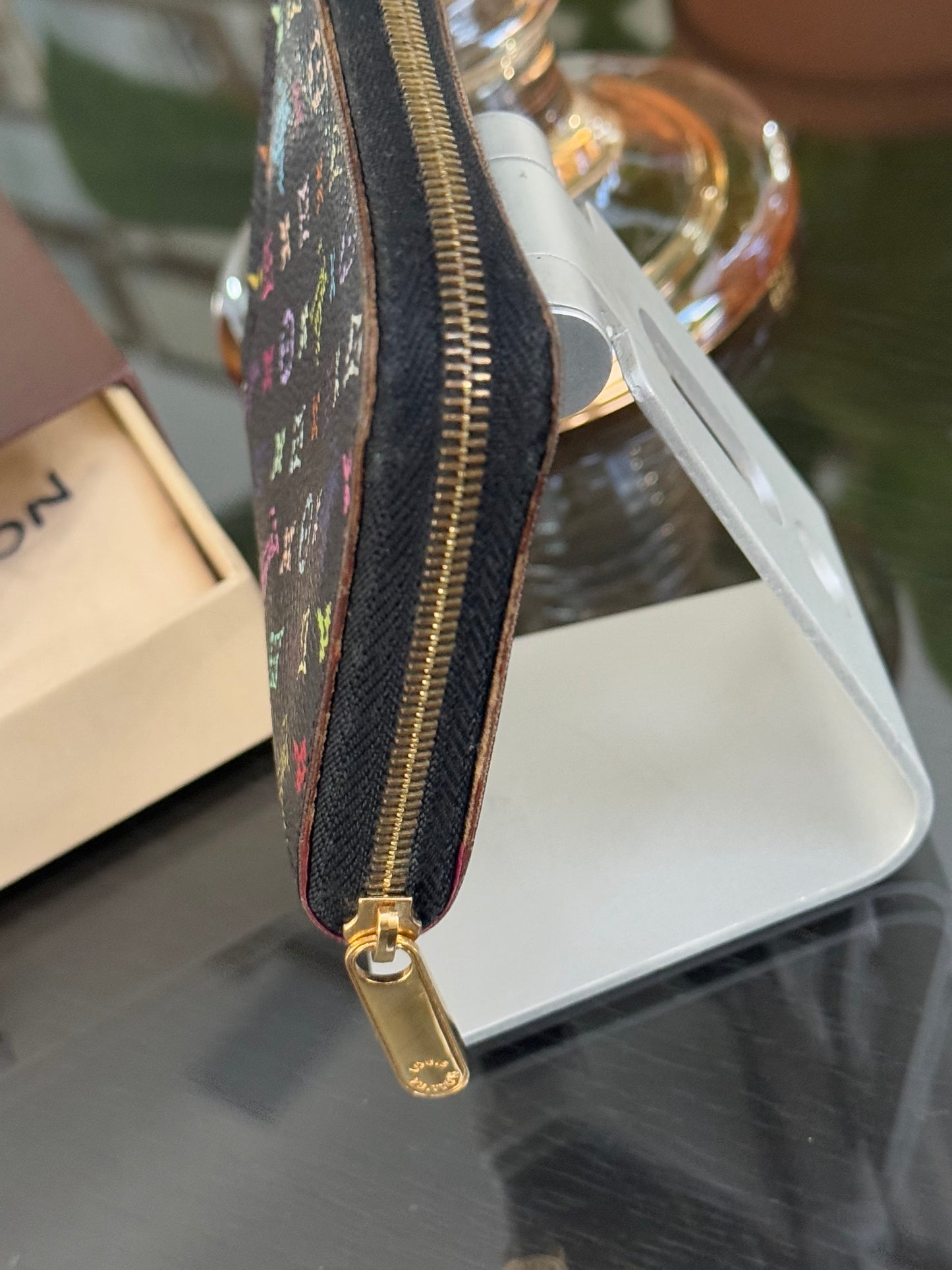 Multicolor Zippy Compact Wallet with Box and Dustbag -Year: 2010