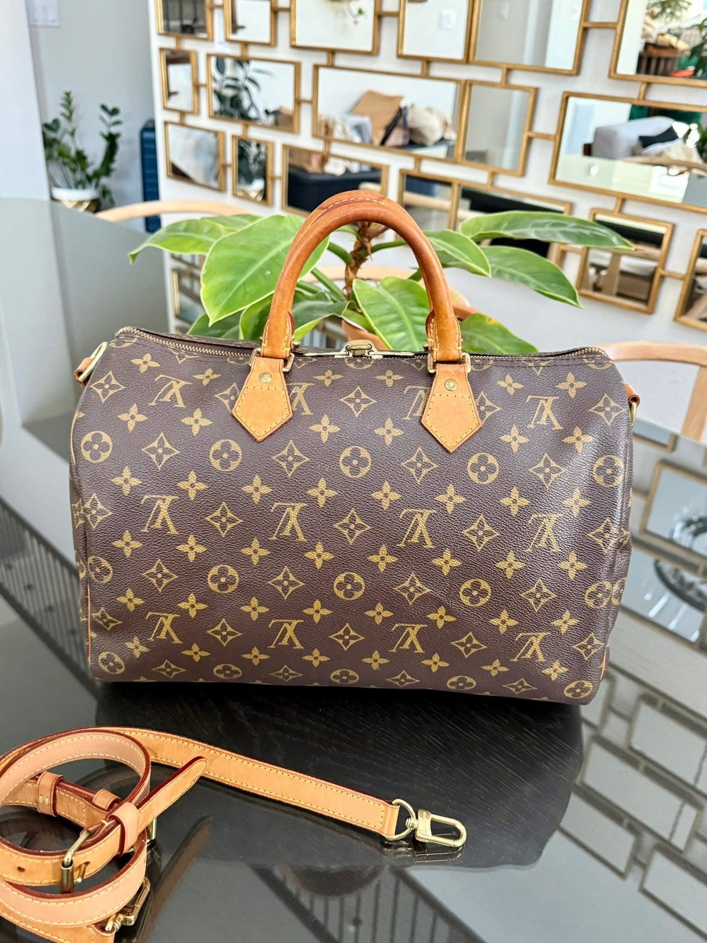Speedy 35 Bandoulier with lock 🔐 key, Dustbag and Insert Organizer -🗓️ Year: 2011