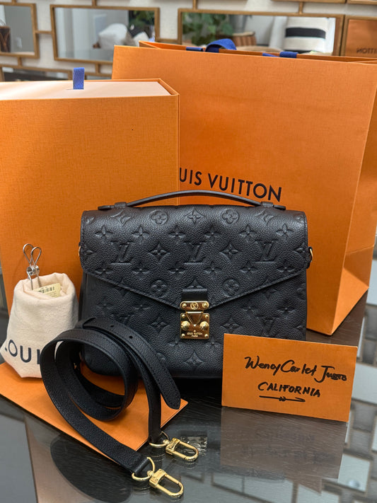Pochette Metis Empriente Noir with Box, Dustbag, Receipt and Paper bag -Microchip & Authenticed