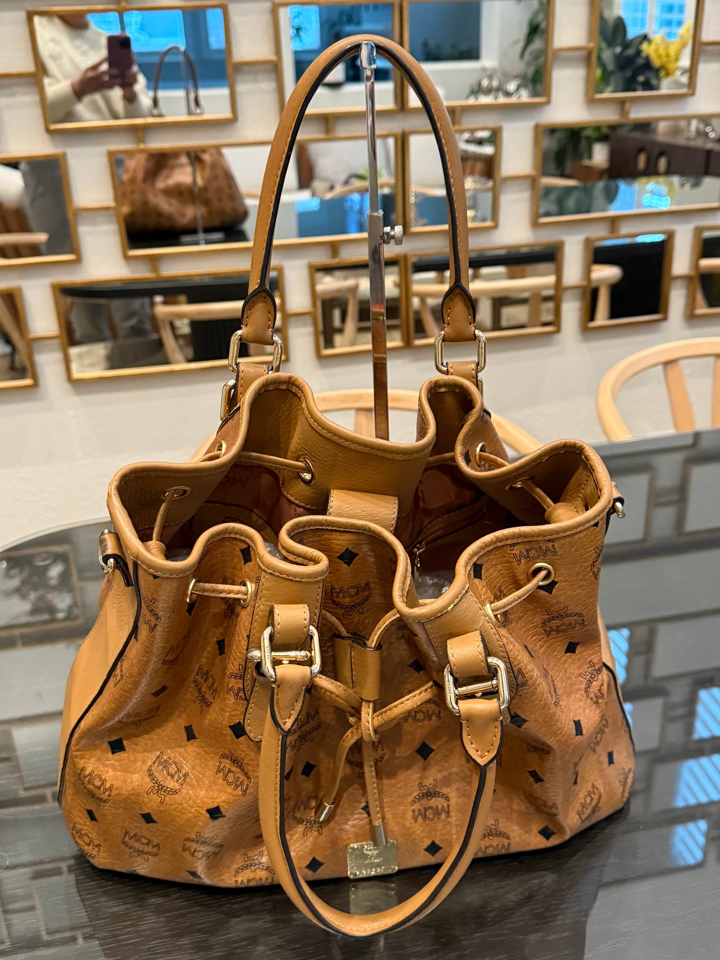 MCM Bucket Bag (No Strap)