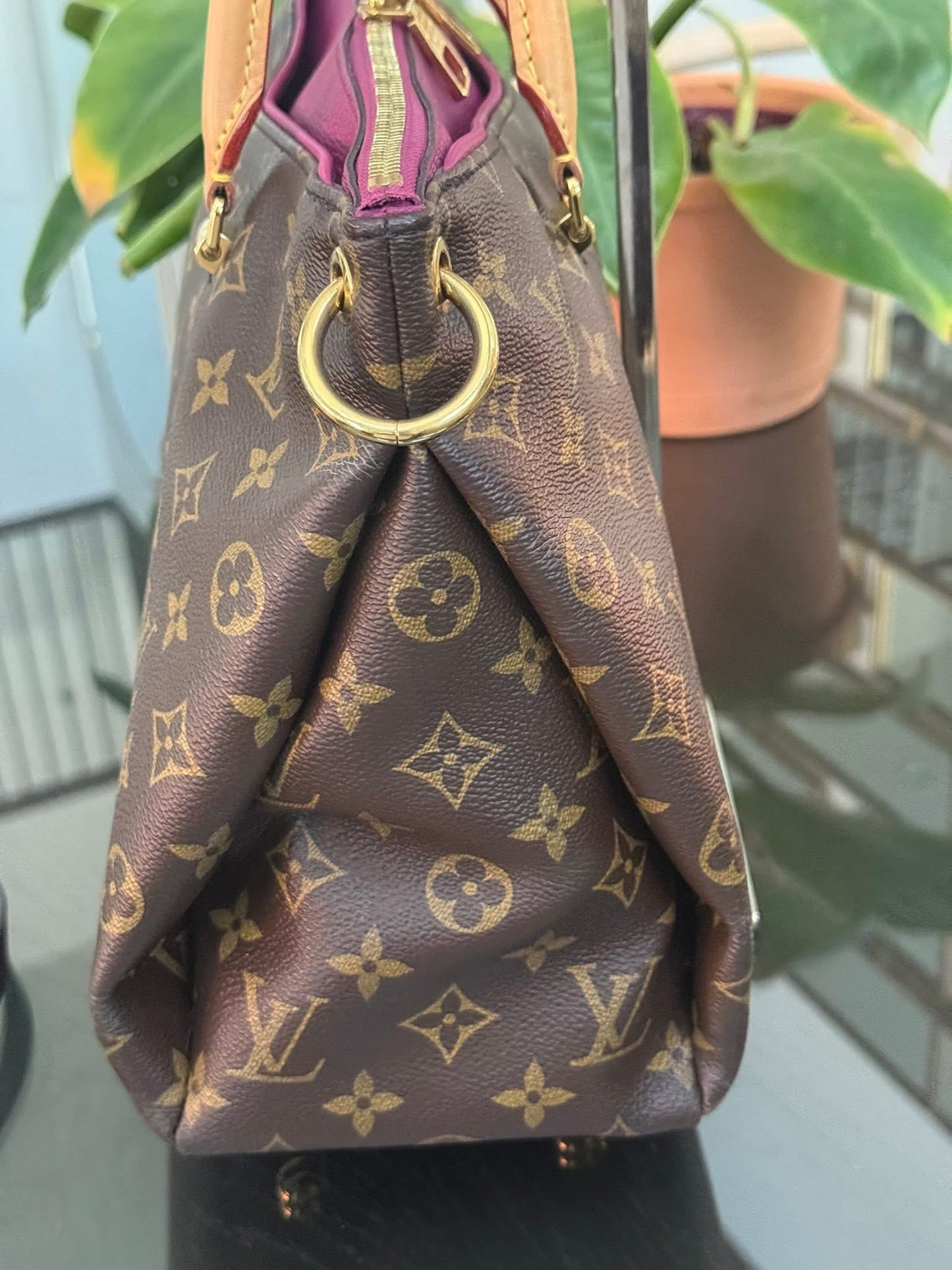 Pallas MM Purple Tote with Original Strap, Dustbag and Insert Organizer 📅 Year 2015