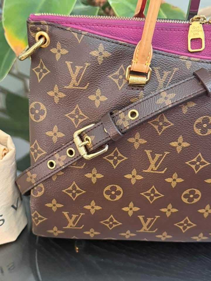 Pallas MM Purple Tote with Original Strap, Dustbag and Insert Organizer 📅 Year 2015
