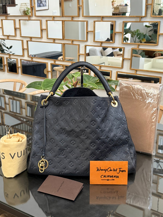 Artsy MM Empriente in Black/ Navy Blue with Dustbag, Receipt and Insert Organizer - 📅 Year: 2012
