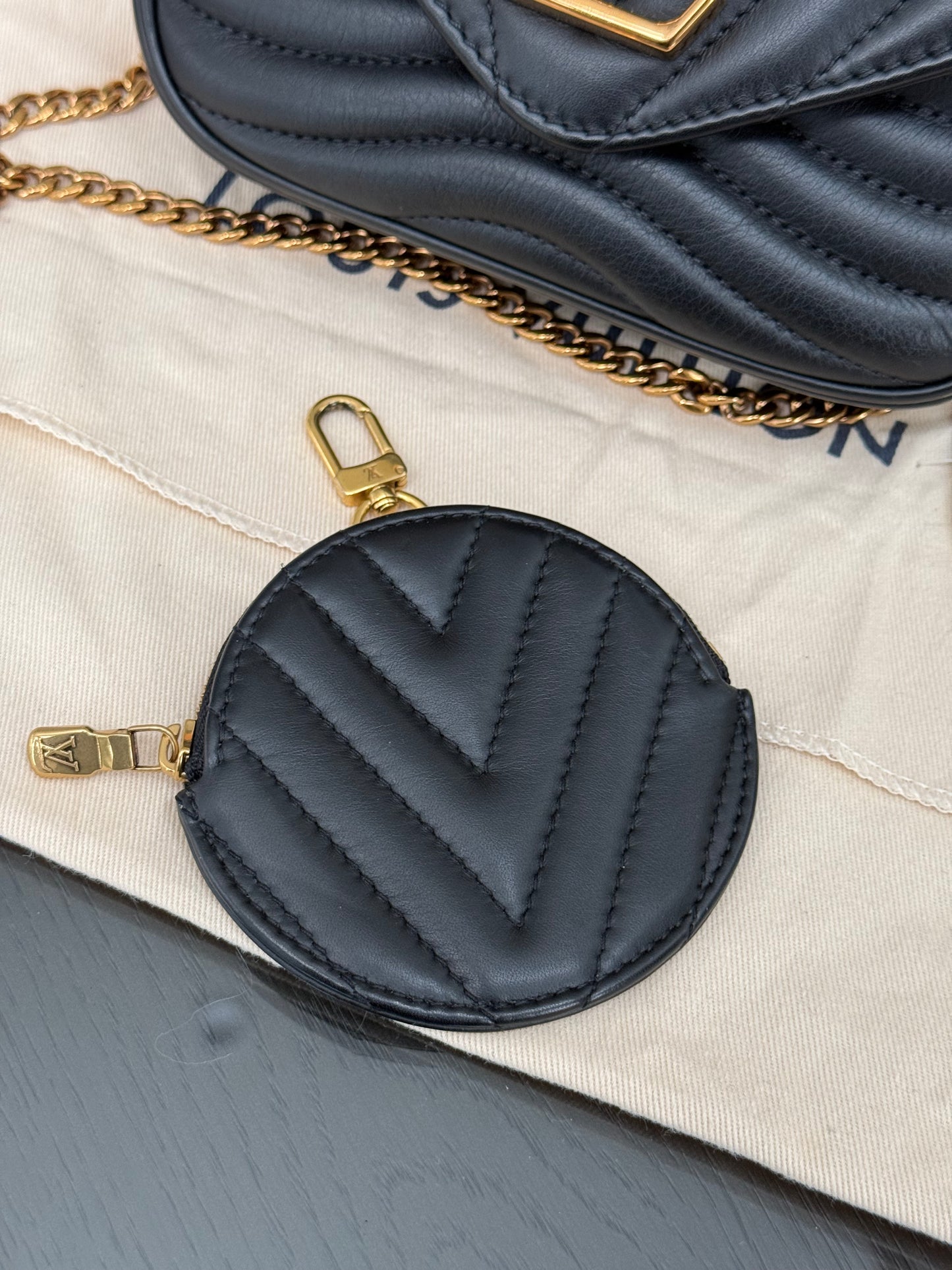 Multi Pochette New Wave Noir with Box, Dustbag and Paper bag