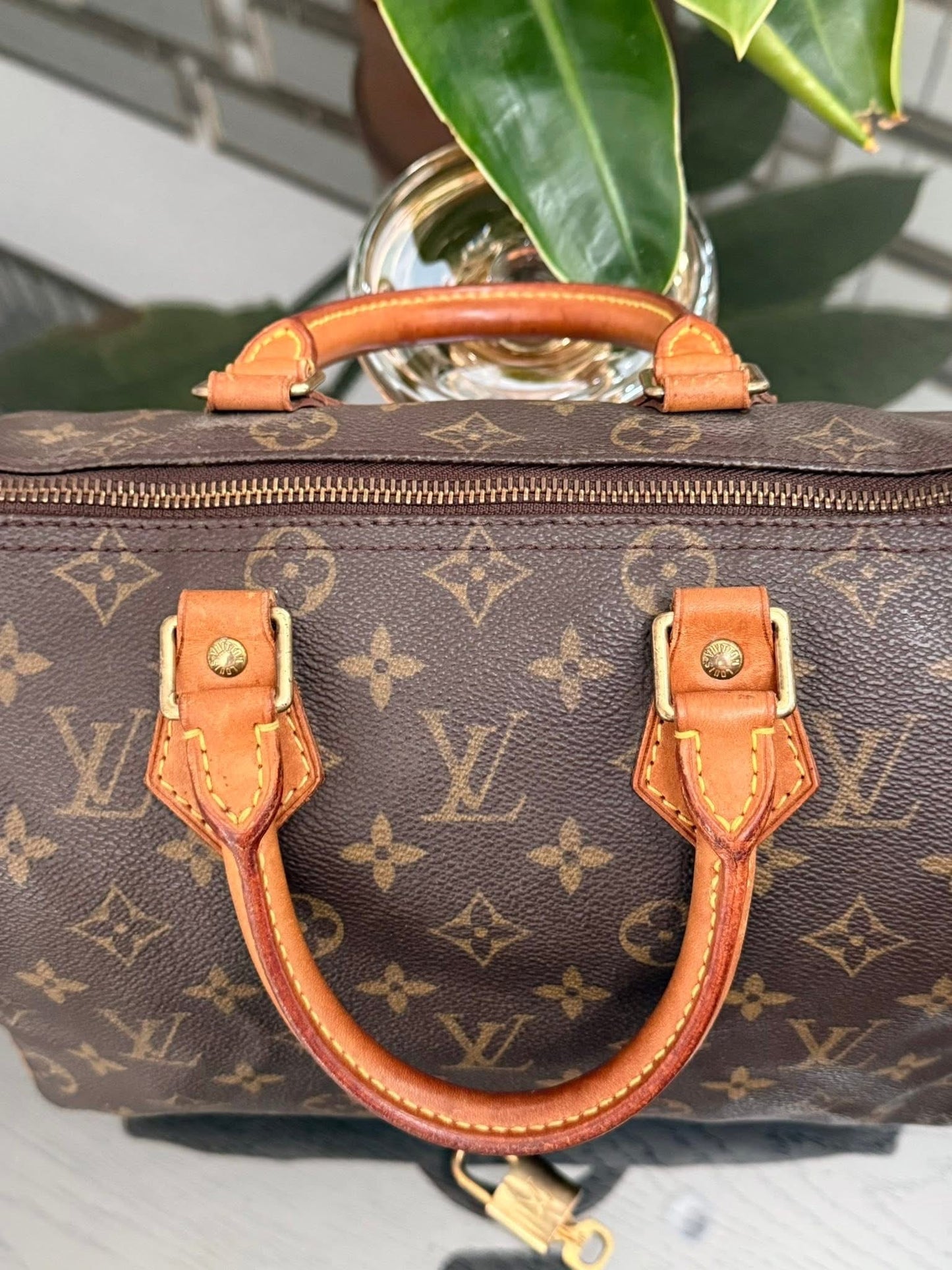 Speedy 25 in Monogram with Lock 🔐 and Key -🗓️ Year: 2000