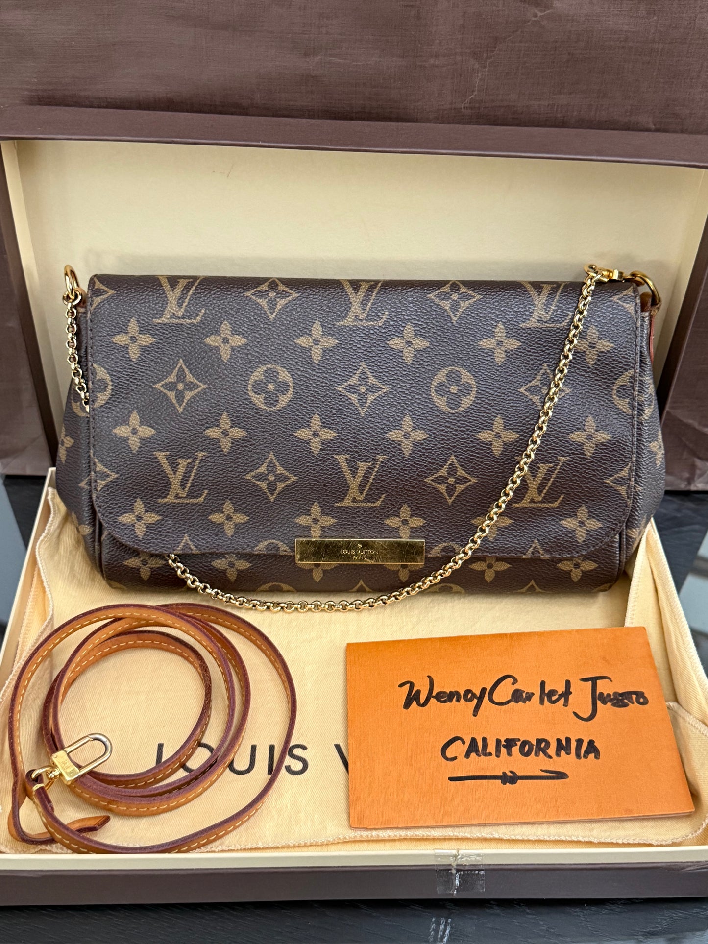 Favorite MM in Monogram with Dustbag, Box and Paper Bag -🗓️ Year: 2016