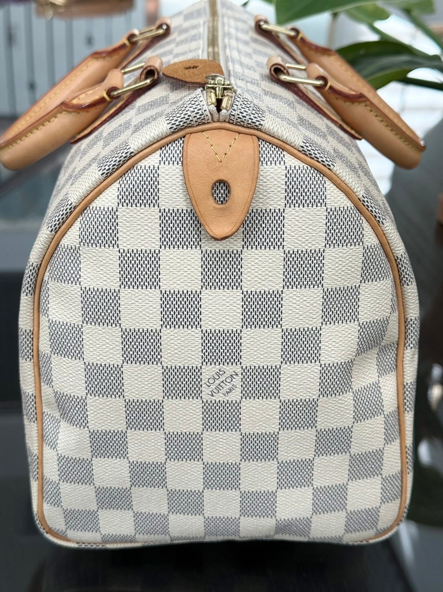 Speedy 30 in Damier Azur with lock 🔐 key, Dustbag and Insert Organizer -🗓️ Year 2012