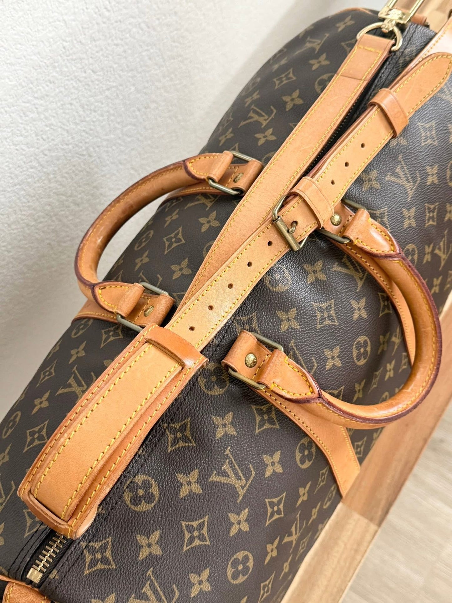 Keepall 45 Bandoulier with Original Strap , Luggage Tag and Poignet 📅 Year: 1989