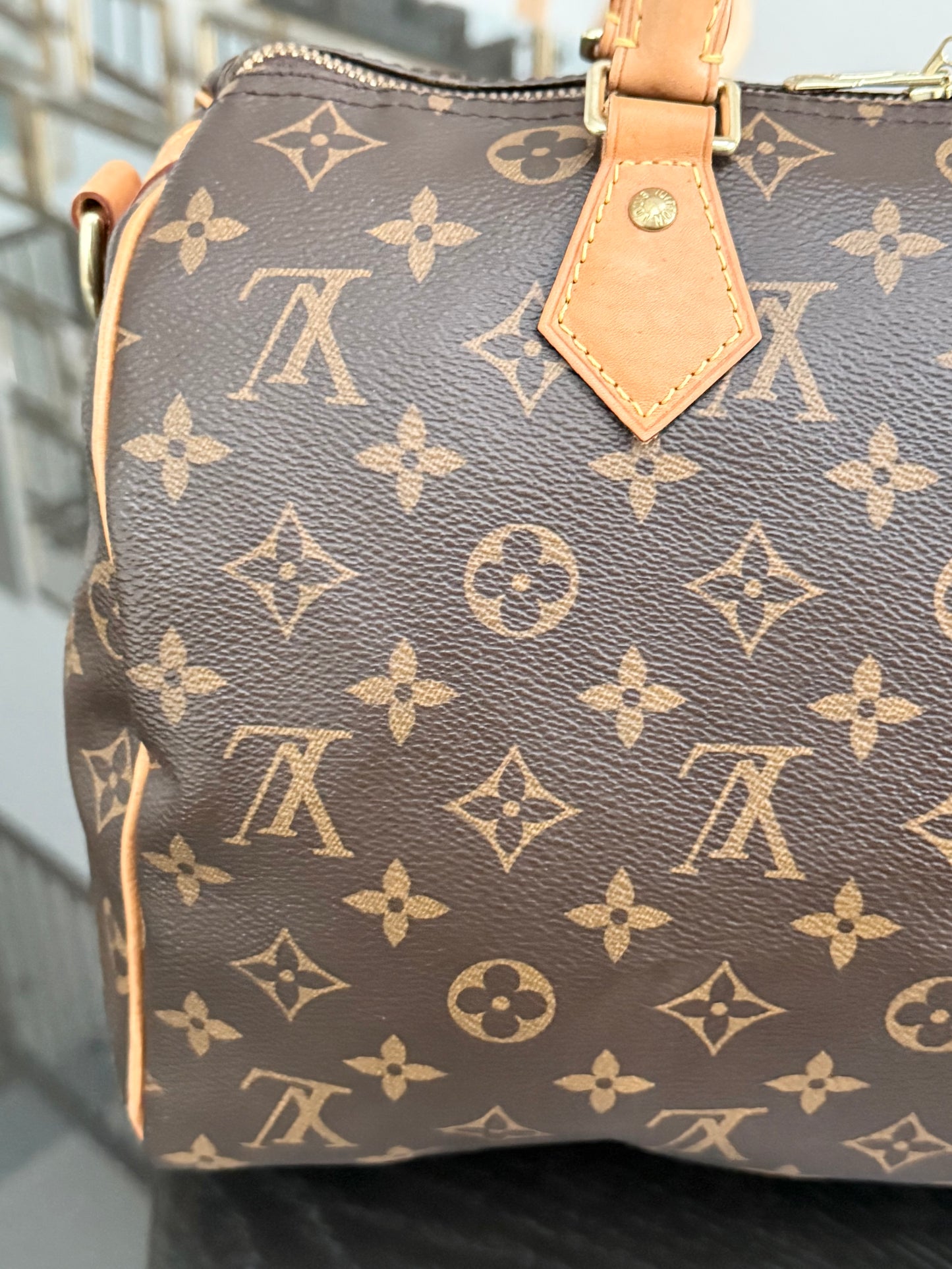 Speedy 30 Bandoulier in Monogram with 🔐 lock, Key and Dustbag -🗓️ Year: 2017