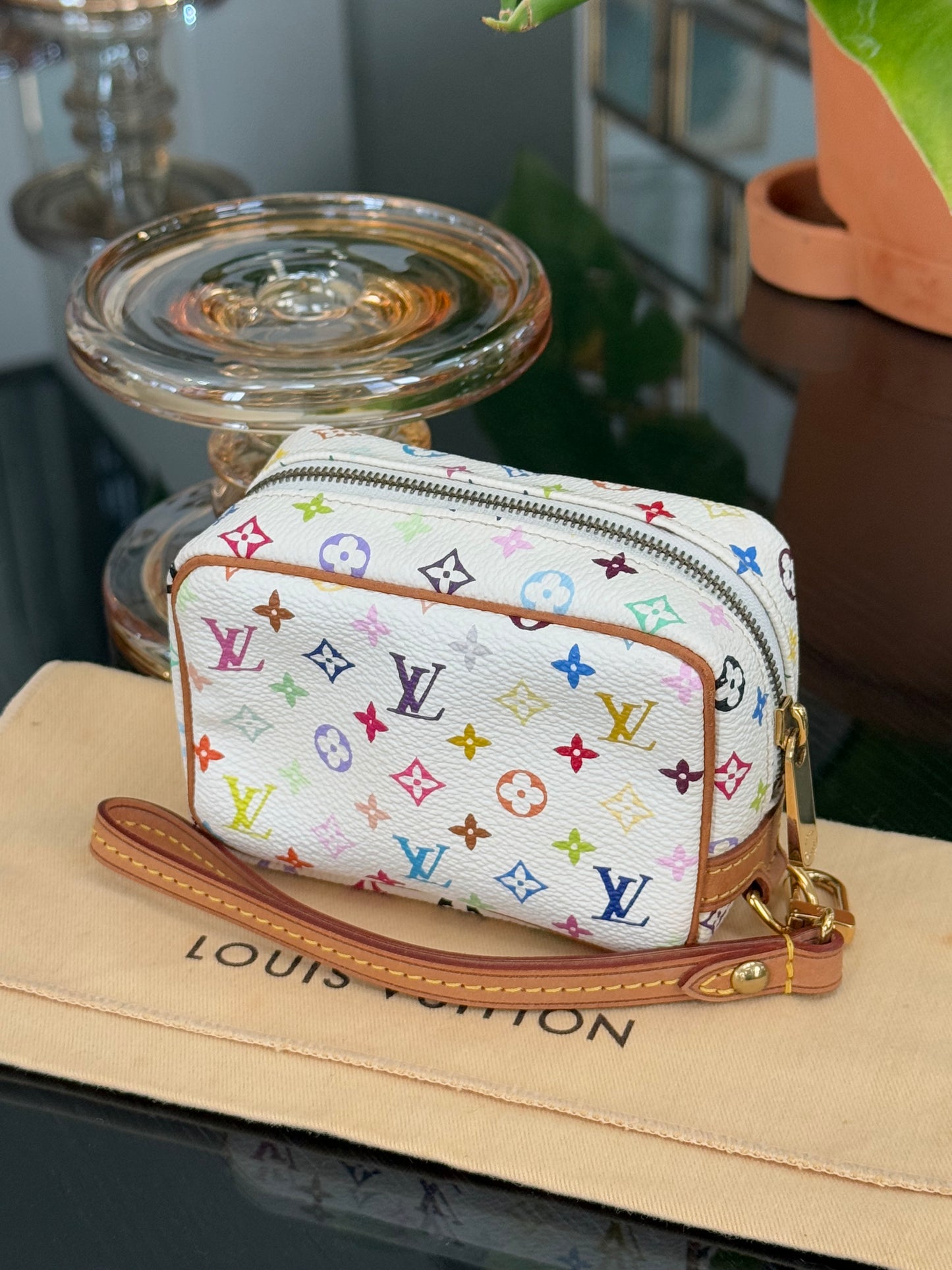 Multicolor Wapity Wristlet with Dustbag 📅 Year: 2005