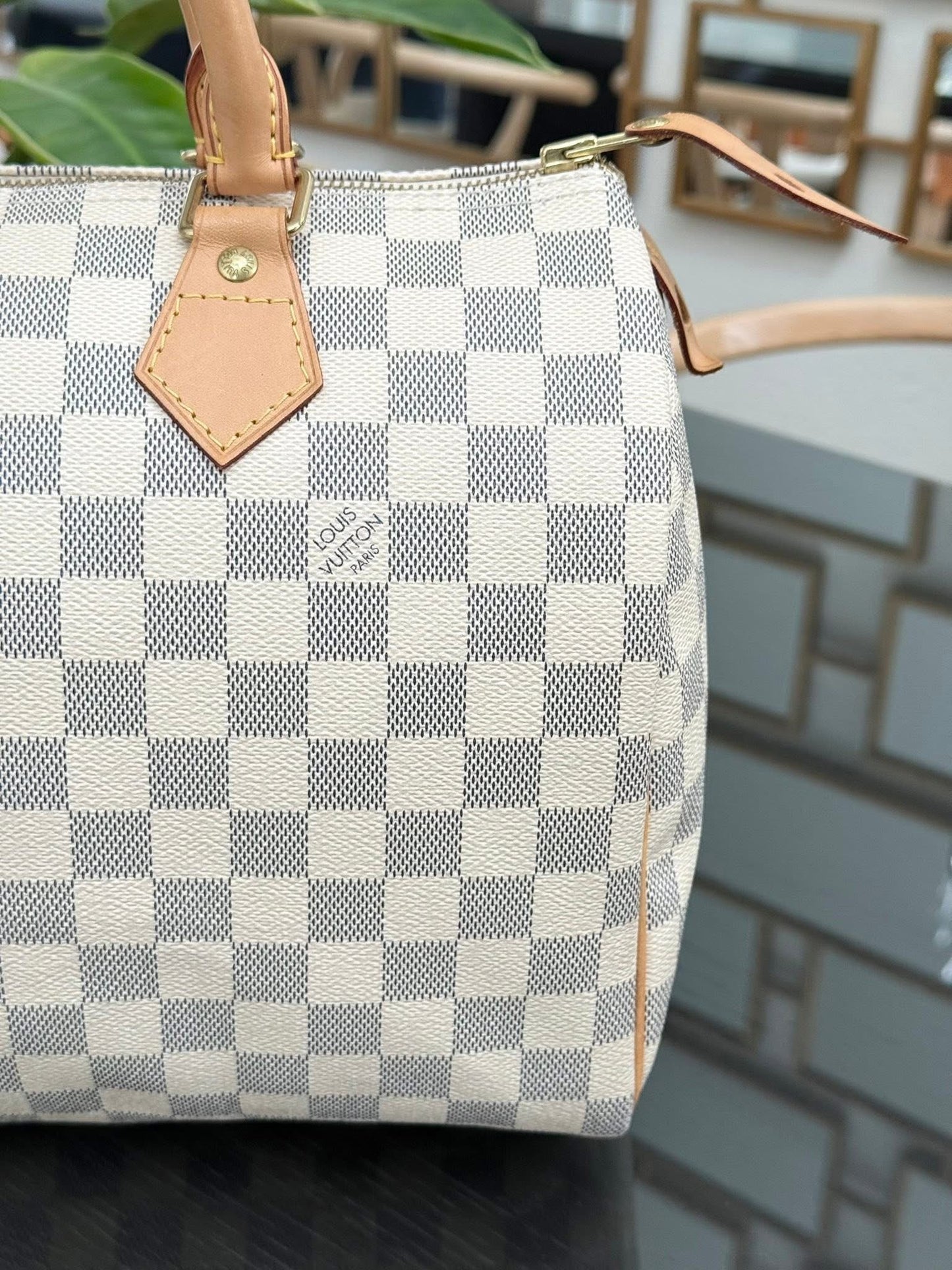 Speedy 30 in Damier Azur with lock 🔐 key, Dustbag and Insert Organizer -🗓️ Year 2012