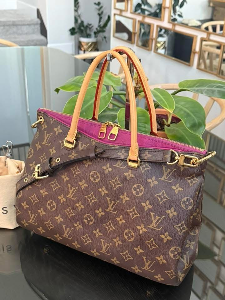 Pallas MM Purple Tote with Original Strap, Dustbag and Insert Organizer 📅 Year 2015