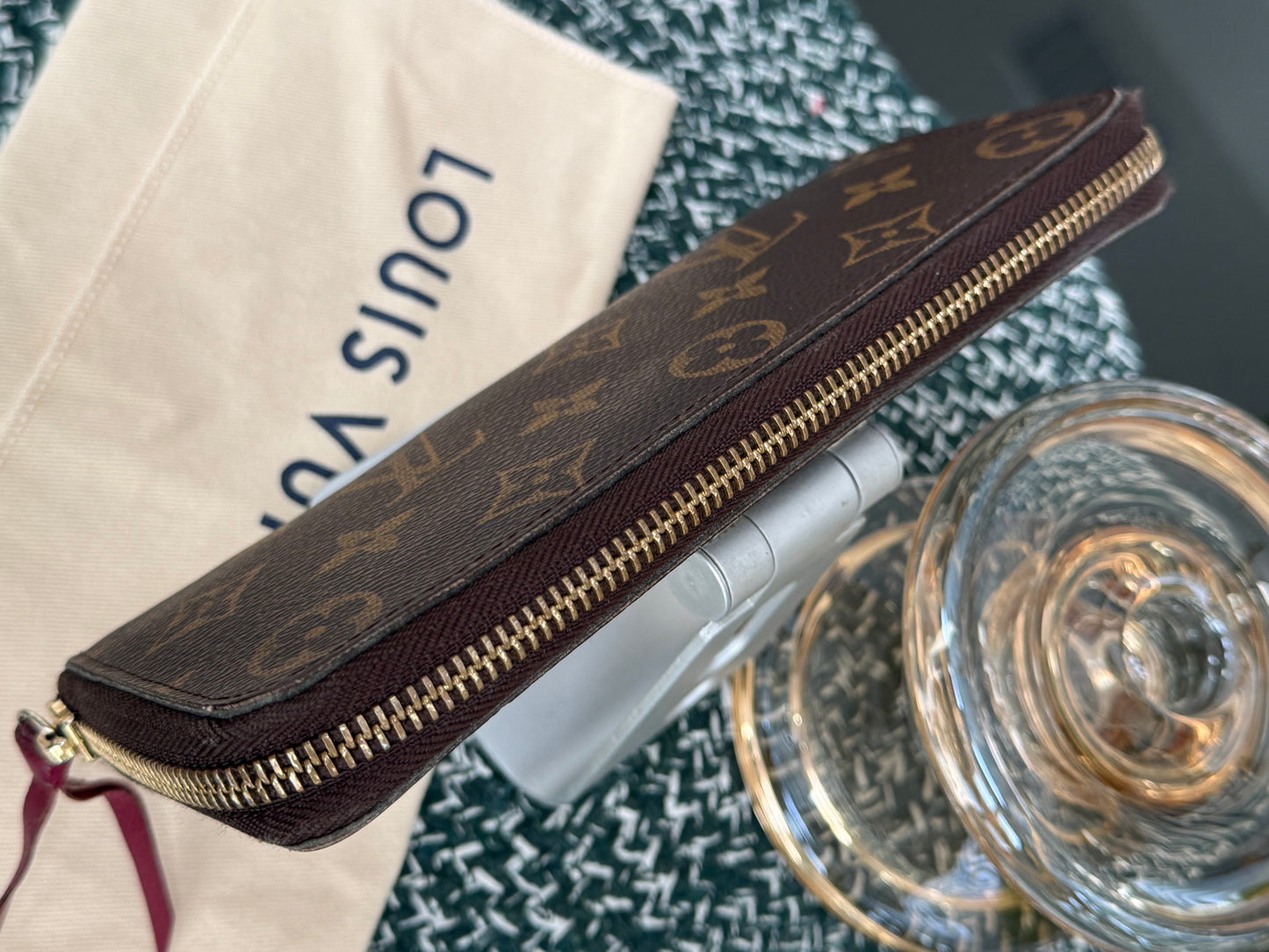 Monogram Clemence in Peony Wallet with Dustbag 🗓️ Year 2015