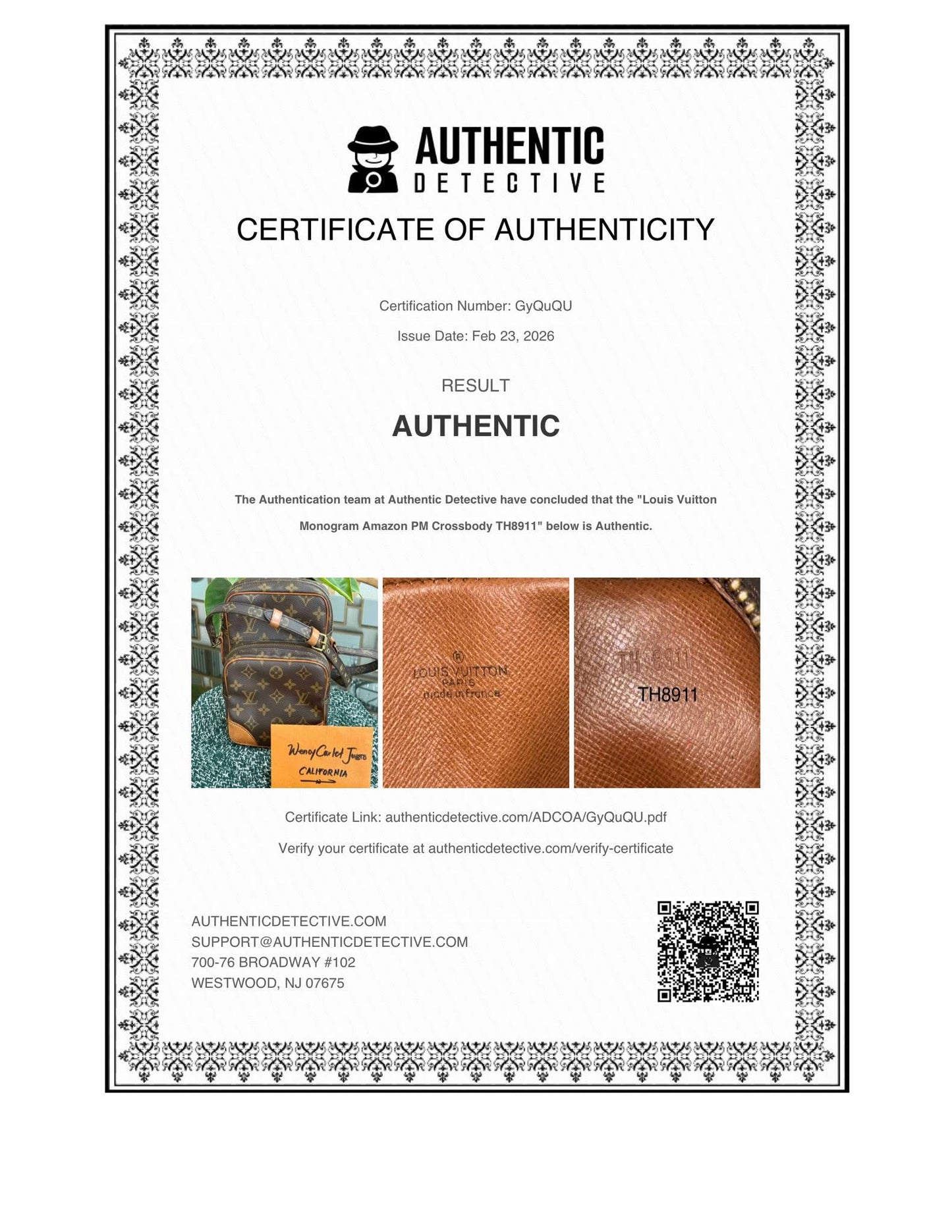 Amazon PM Crossbody Bag 🗓️ Year 1989