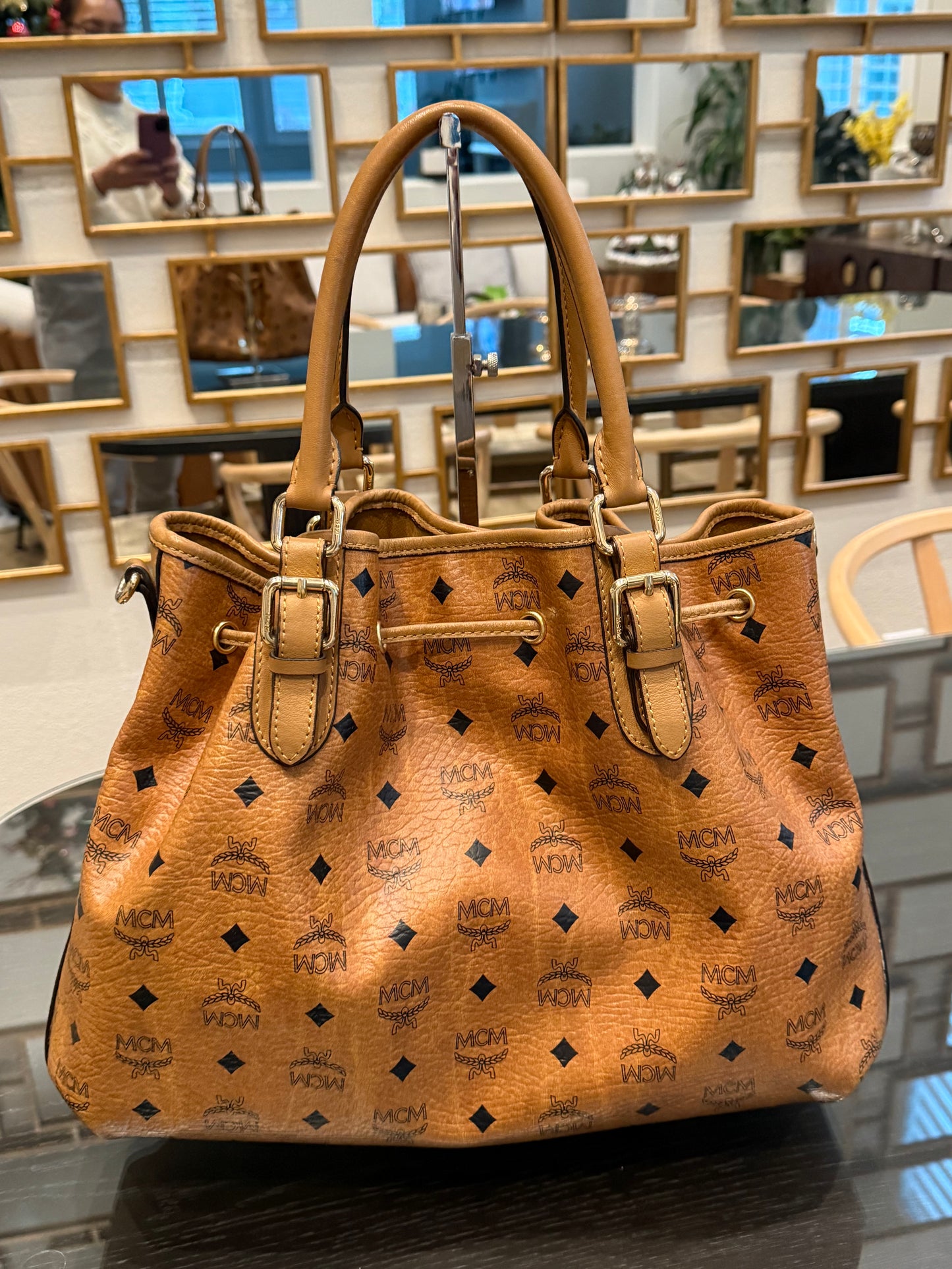 MCM Bucket Bag (No Strap)