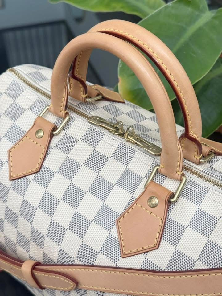 Speedy 30 Bandoulier in Azur with Original Strap, Dustbag and Insert Organizer -🗓️ Year: 2013