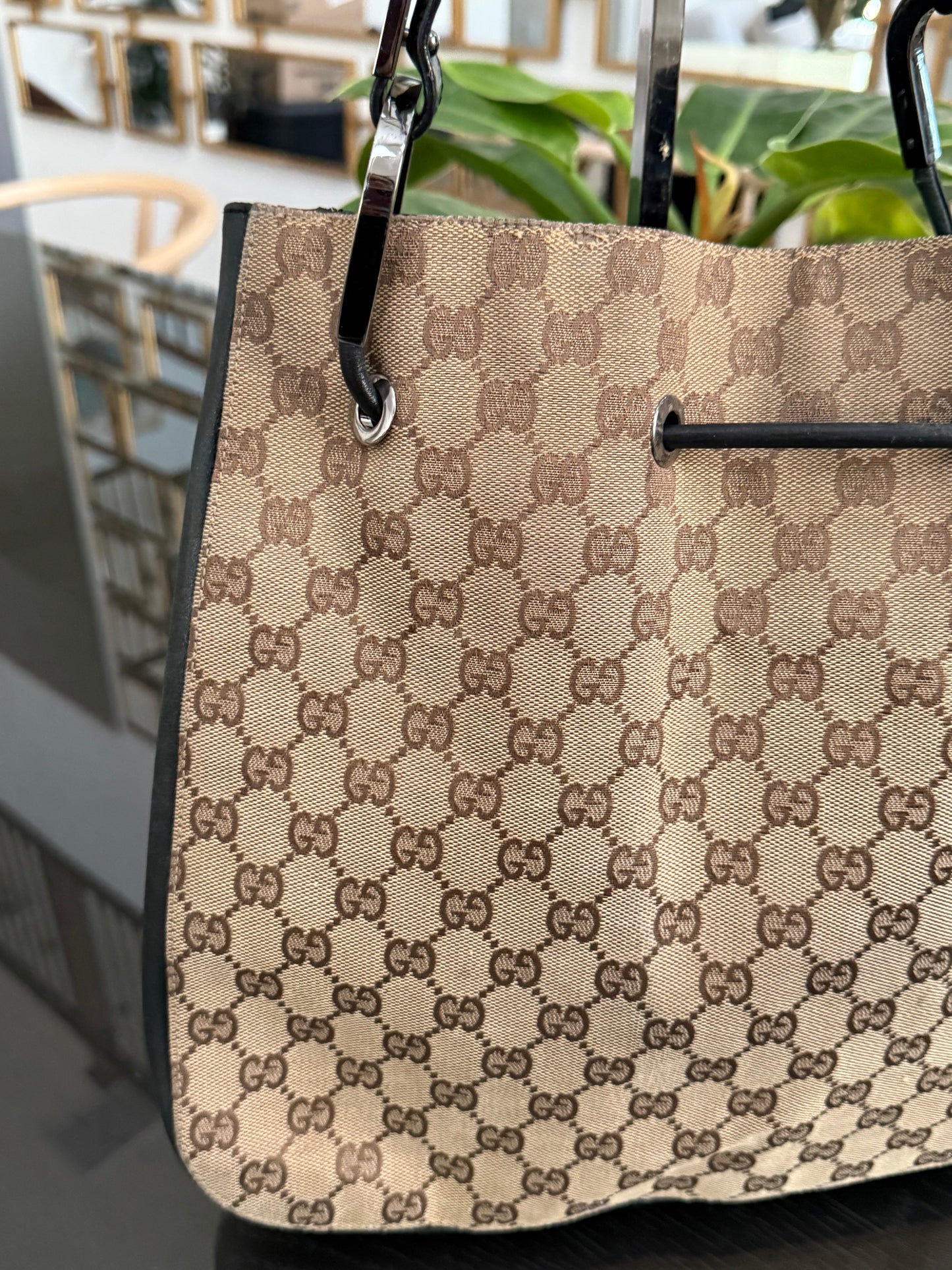 Gucci GG Canvas Drawstring Bag