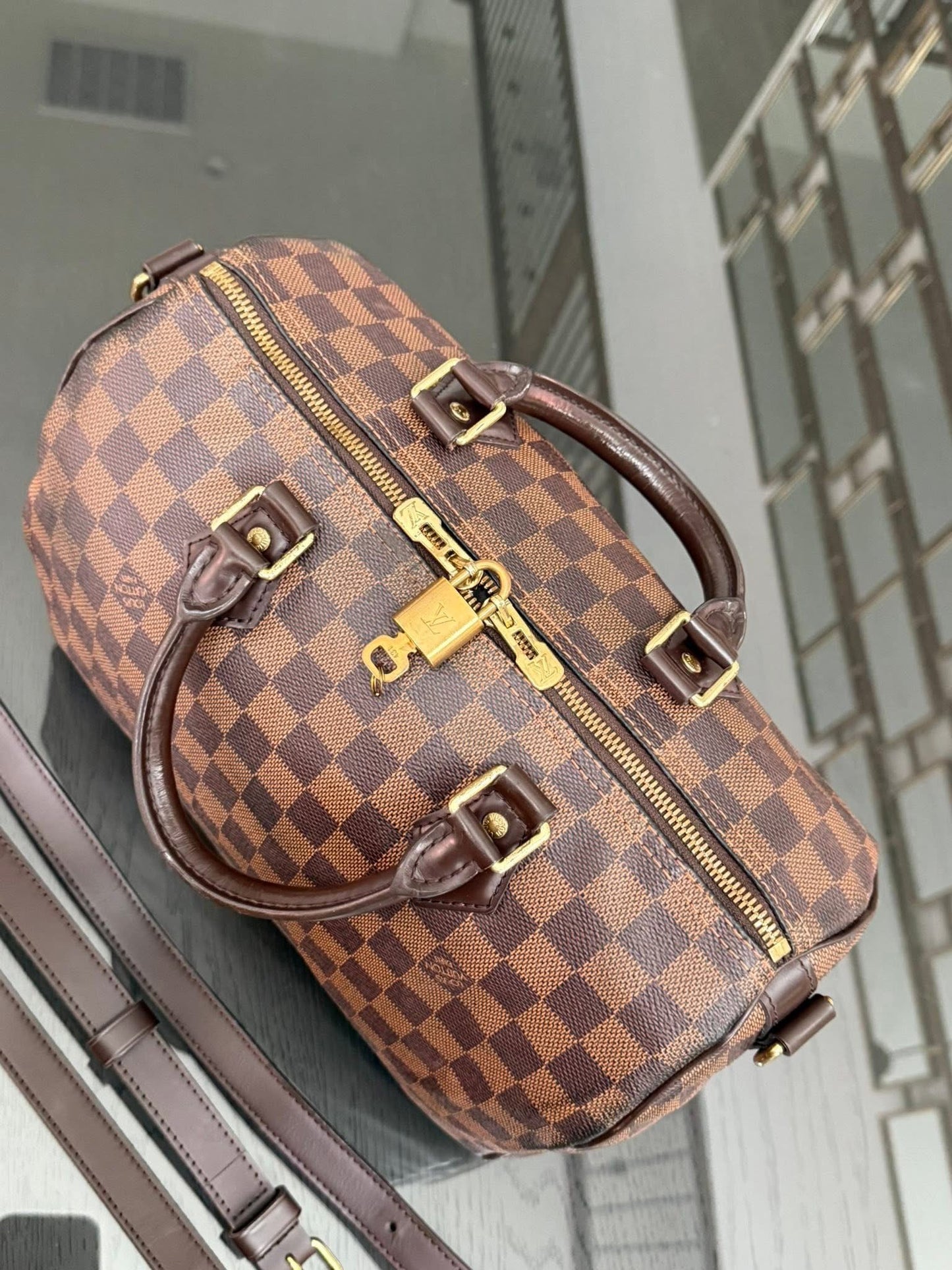 Speedy 30 Bandoulier in DE with 🔐 lock, Key, Original Strap, Insert Organizer and Dustbag -🗓️ Year: 2018
