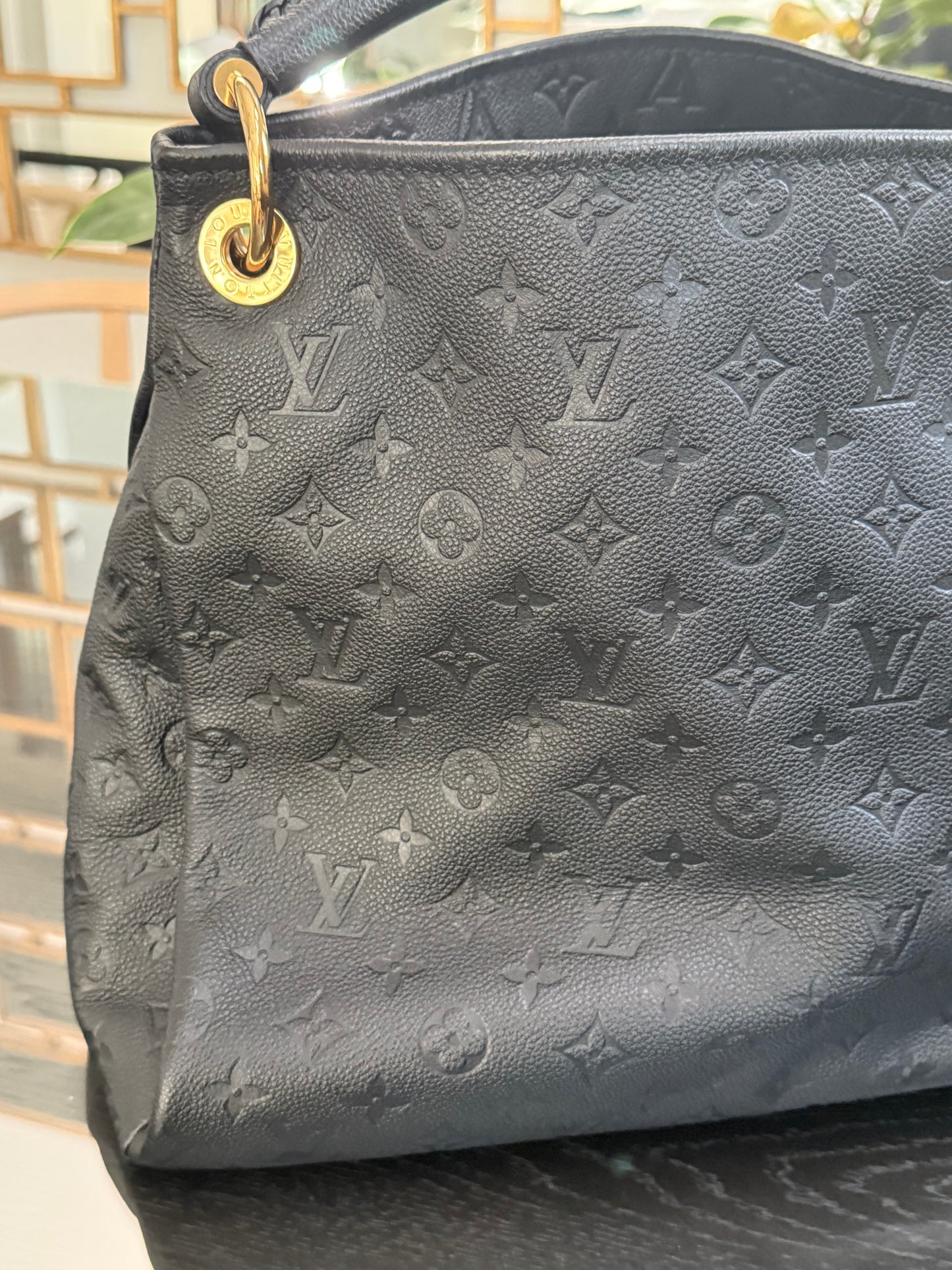 Artsy MM Empriente Black with Dustbag - 📅 Microchip and Authenticated