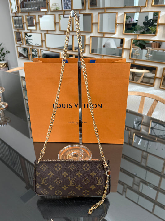 Sac Shopping Pouch with Generic Gold Strap