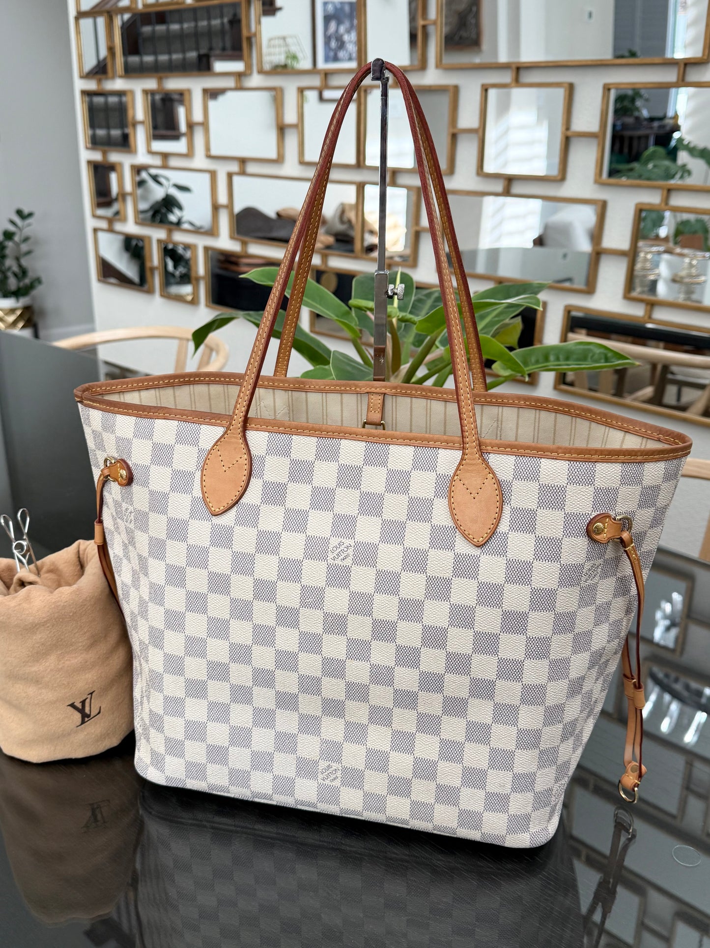 Neverfull MM Azur iwith Dustbag and Insert Organizer- 🗓️ Year: 2011