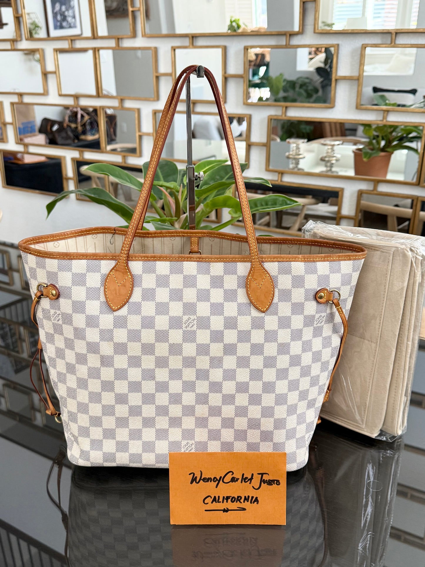 Neverfull MM in Azur with Insert Organizer 🗓️ Year: 2011