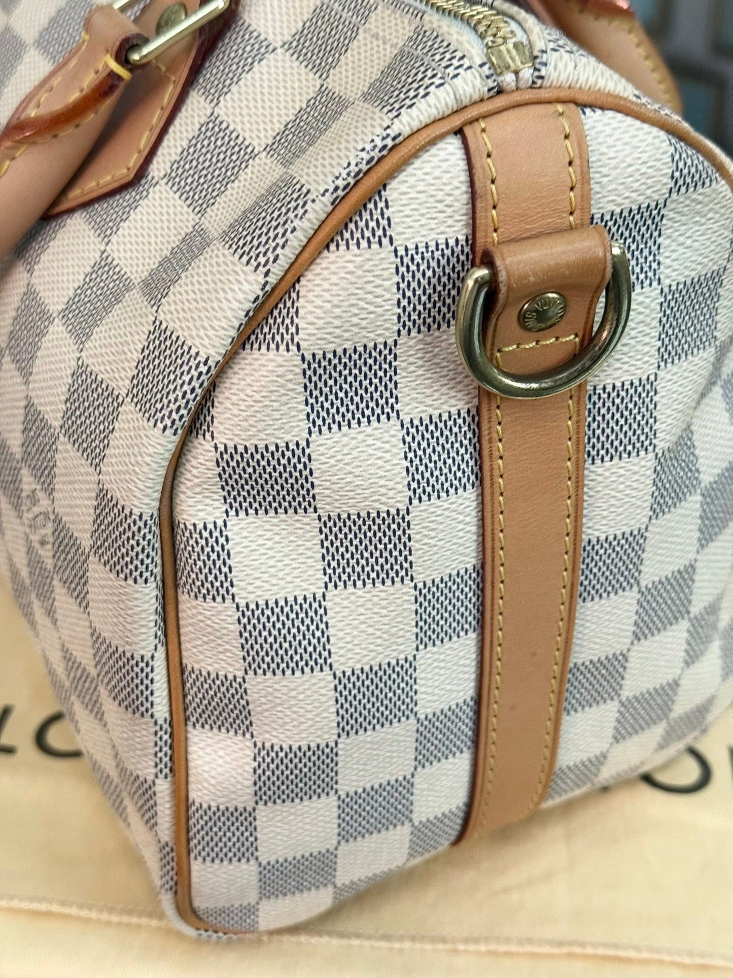Speedy 25 Bandoulier in Azur with Original Strap, Dustbag and Insert Organizer -🗓️ Year: 2013