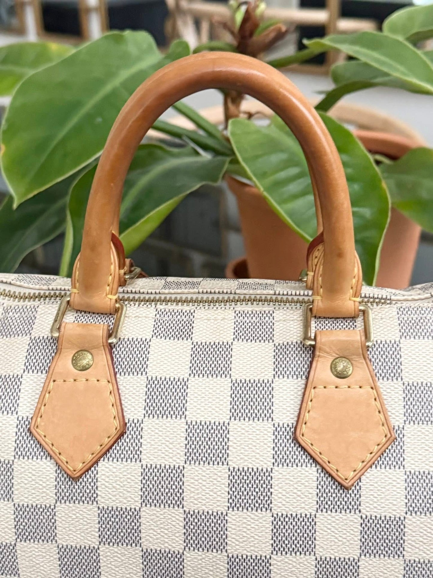 Speedy 25 in Damier Azur with lock 🔐 key and Dustbag -🗓️ Year 2007