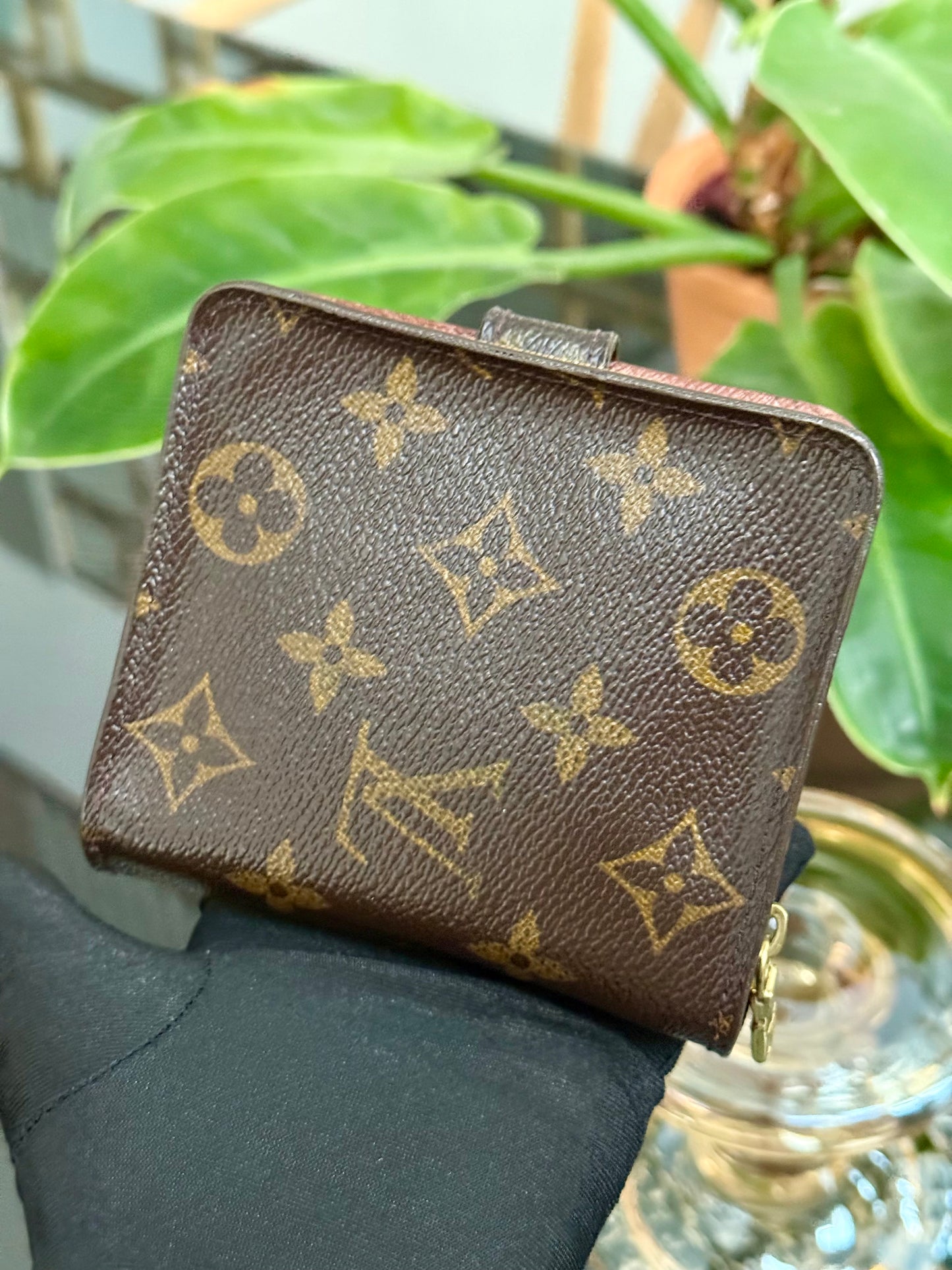 Monogram Zip Around Compact Wallet 🗓️ Year: 2000
